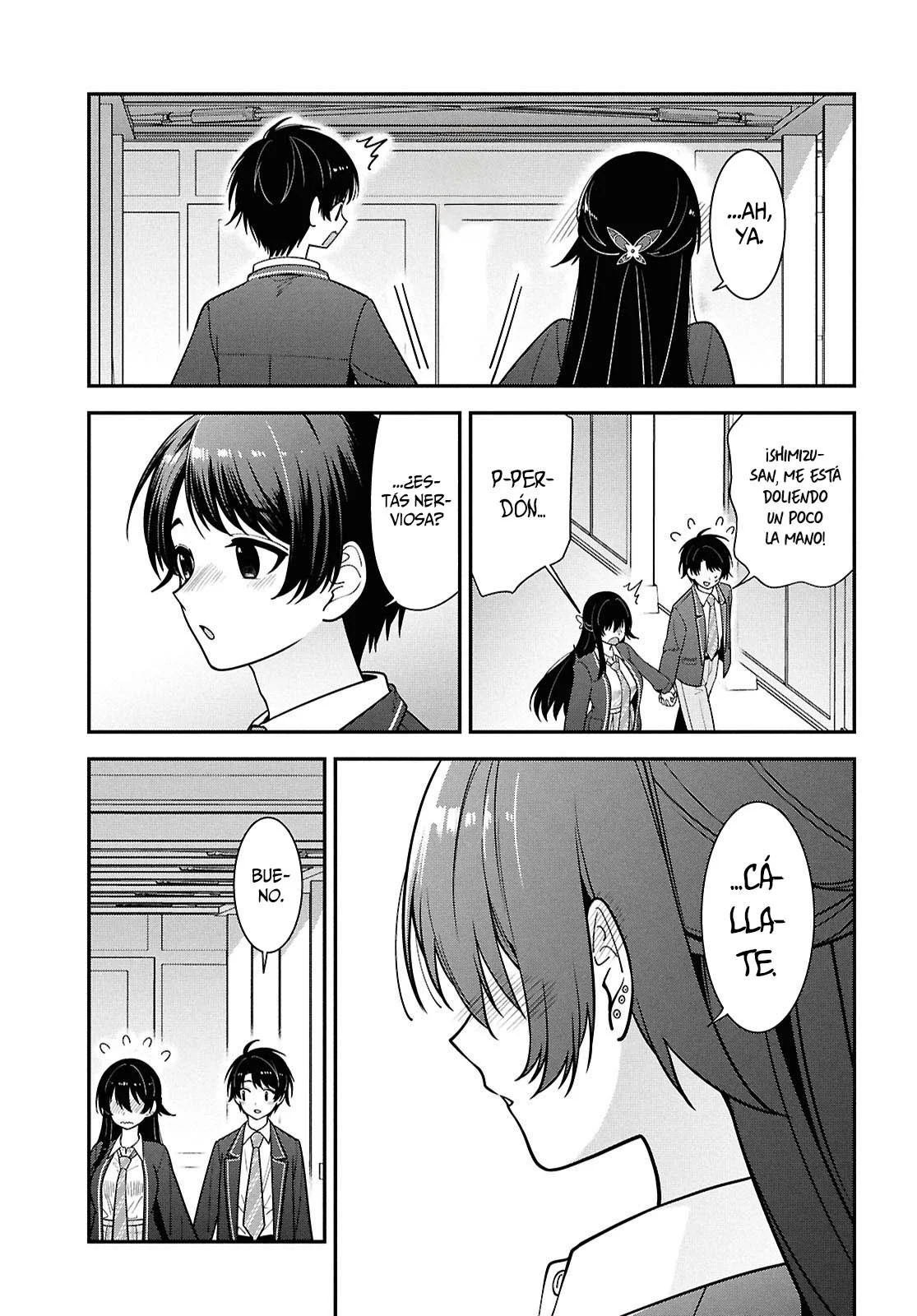 Tonari no Seki no Yankee Shimizu-san ga Kami o Kuroku Sometekita - Capítulo 14 - Página 18 - LectorTMOo