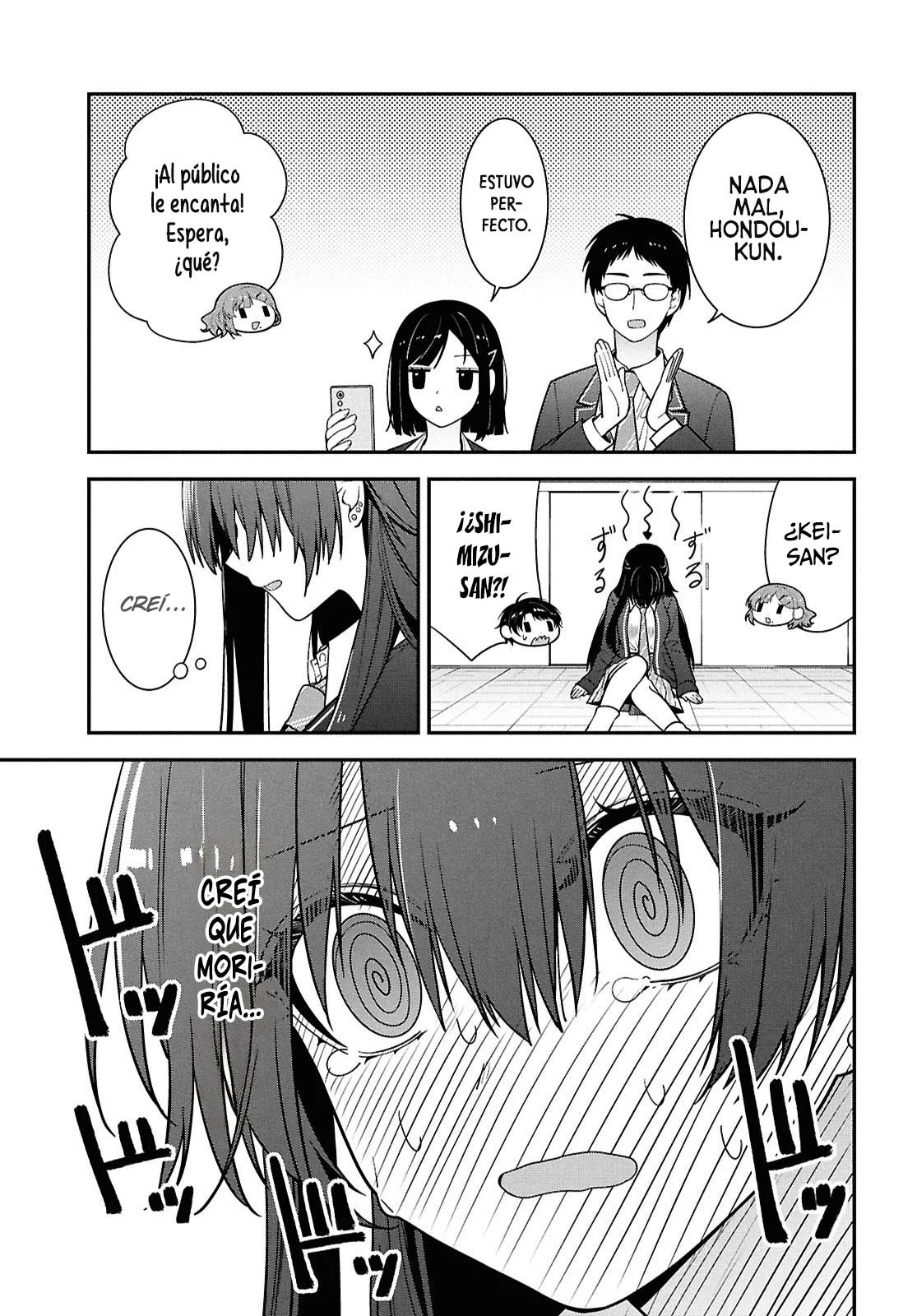 Tonari no Seki no Yankee Shimizu-san ga Kami o Kuroku Sometekita - Capítulo 14 - Página 25 - LectorTMOo