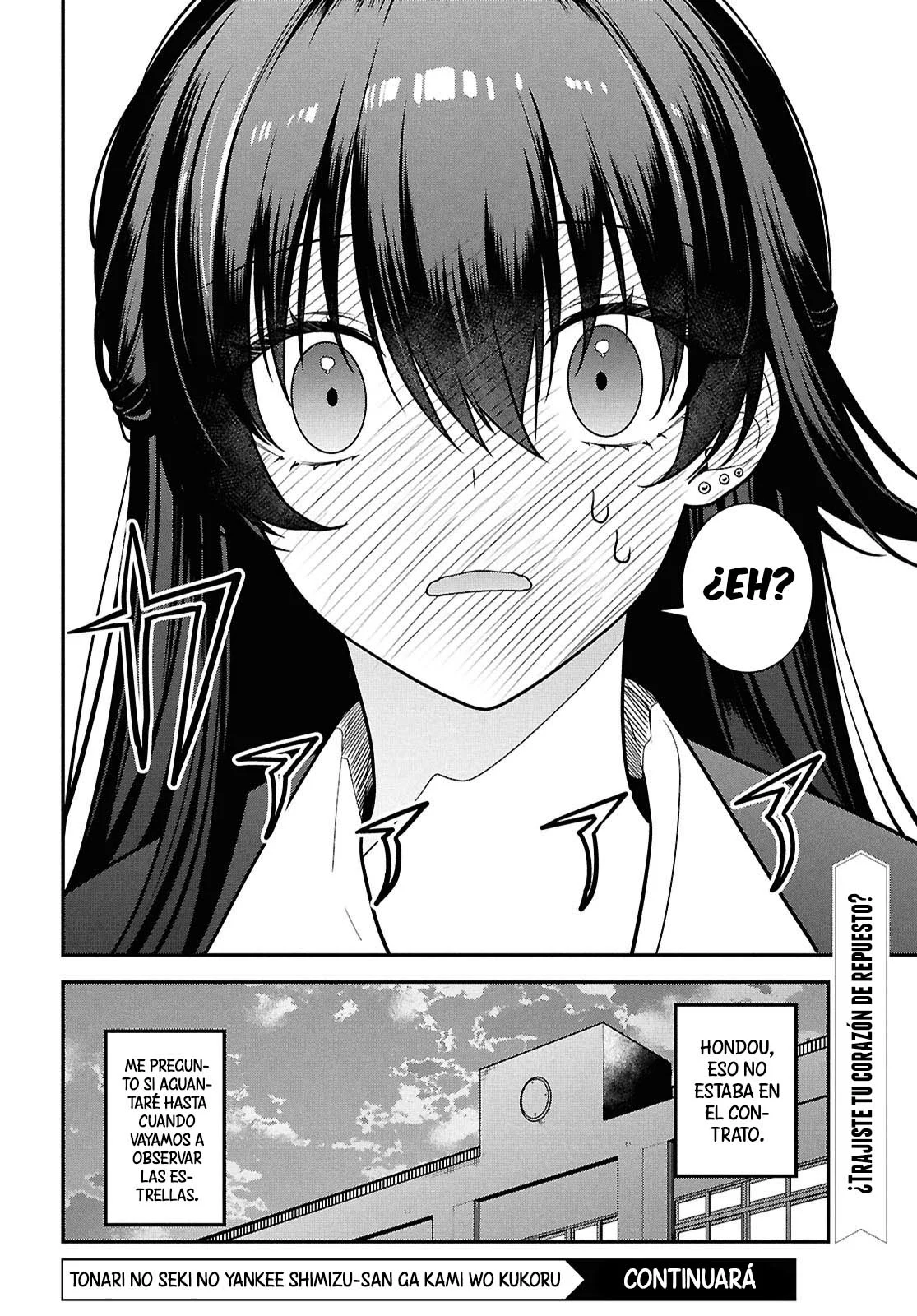 Tonari no Seki no Yankee Shimizu-san ga Kami o Kuroku Sometekita - Capítulo 14 - Página 32 - LectorTMOo