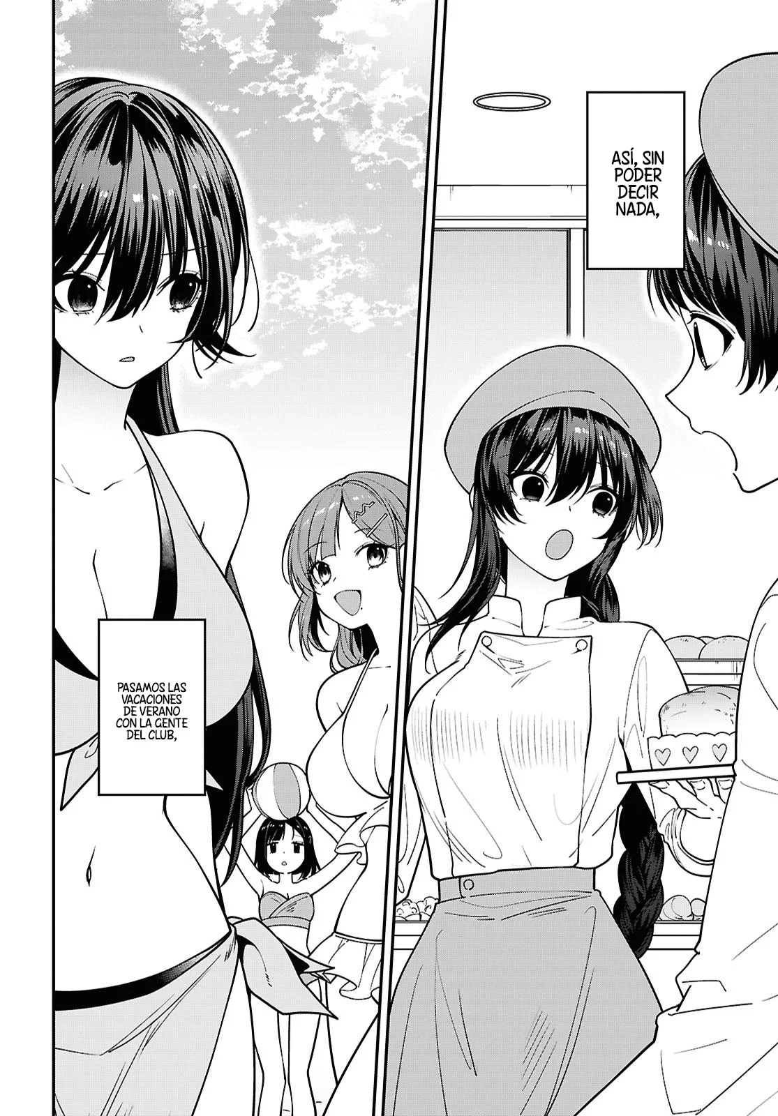 Tonari no Seki no Yankee Shimizu-san ga Kami o Kuroku Sometekita - Capítulo 16 - Página 4 - LectorTMOo