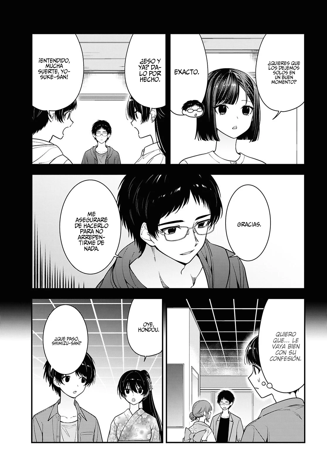 Tonari no Seki no Yankee Shimizu-san ga Kami o Kuroku Sometekita - Capítulo 16 - Página 13 - LectorTMOo