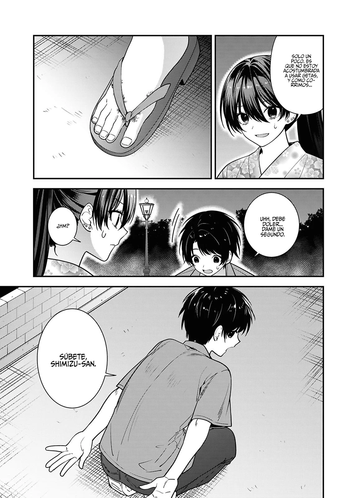 Tonari no Seki no Yankee Shimizu-san ga Kami o Kuroku Sometekita - Capítulo 16 - Página 33 - LectorTMOo