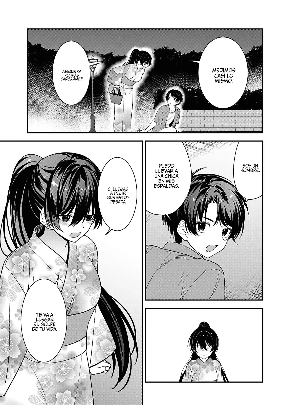Tonari no Seki no Yankee Shimizu-san ga Kami o Kuroku Sometekita - Capítulo 16 - Página 35 - LectorTMOo