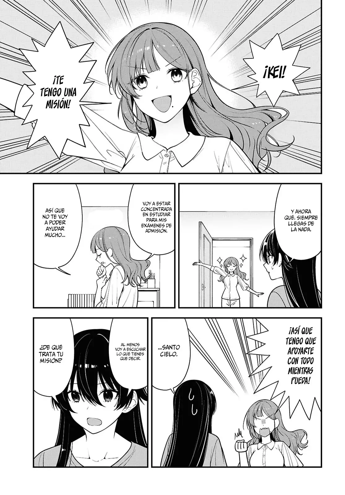 Tonari no Seki no Yankee Shimizu-san ga Kami o Kuroku Sometekita - Capítulo 17 - Página 7 - LectorTMOo