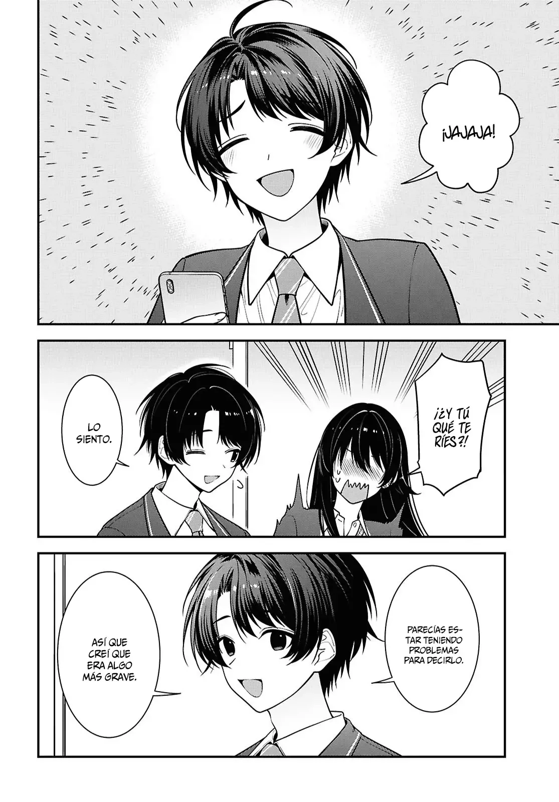 Tonari no Seki no Yankee Shimizu-san ga Kami o Kuroku Sometekita - Capítulo 17 - Página 16 - LectorTMOo