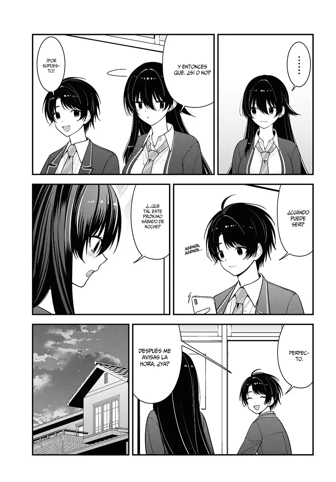 Tonari no Seki no Yankee Shimizu-san ga Kami o Kuroku Sometekita - Capítulo 17 - Página 17 - LectorTMOo