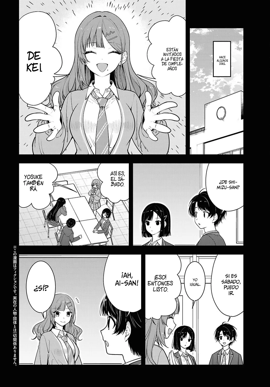 Tonari no Seki no Yankee Shimizu-san ga Kami o Kuroku Sometekita - Capítulo 18 - Página 3 - LectorTMOo