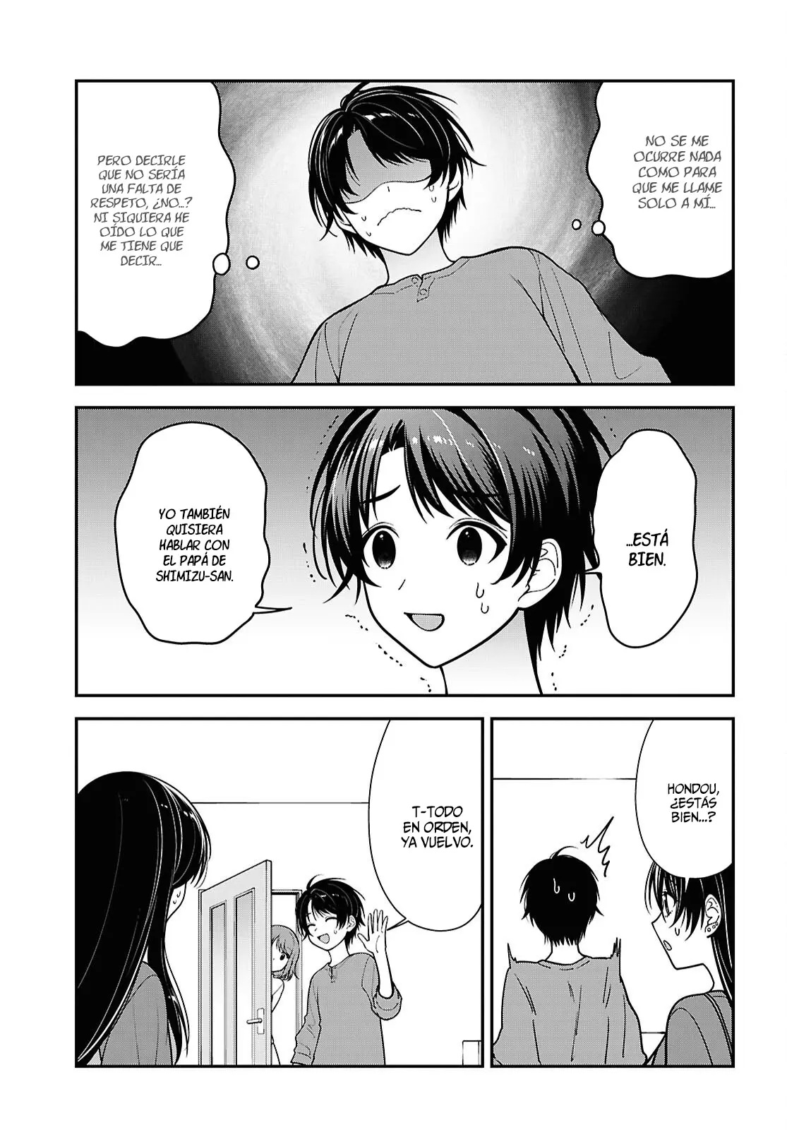Tonari no Seki no Yankee Shimizu-san ga Kami o Kuroku Sometekita - Capítulo 18 - Página 12 - LectorTMOo