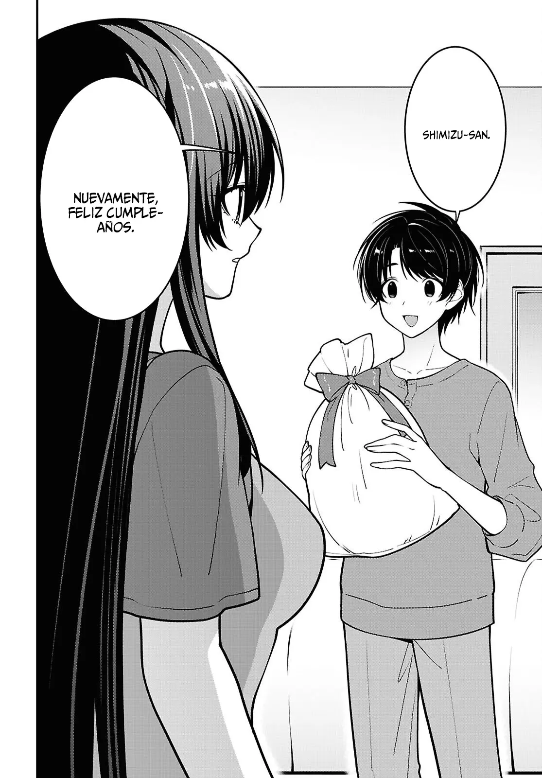 Tonari no Seki no Yankee Shimizu-san ga Kami o Kuroku Sometekita - Capítulo 18 - Página 21 - LectorTMOo
