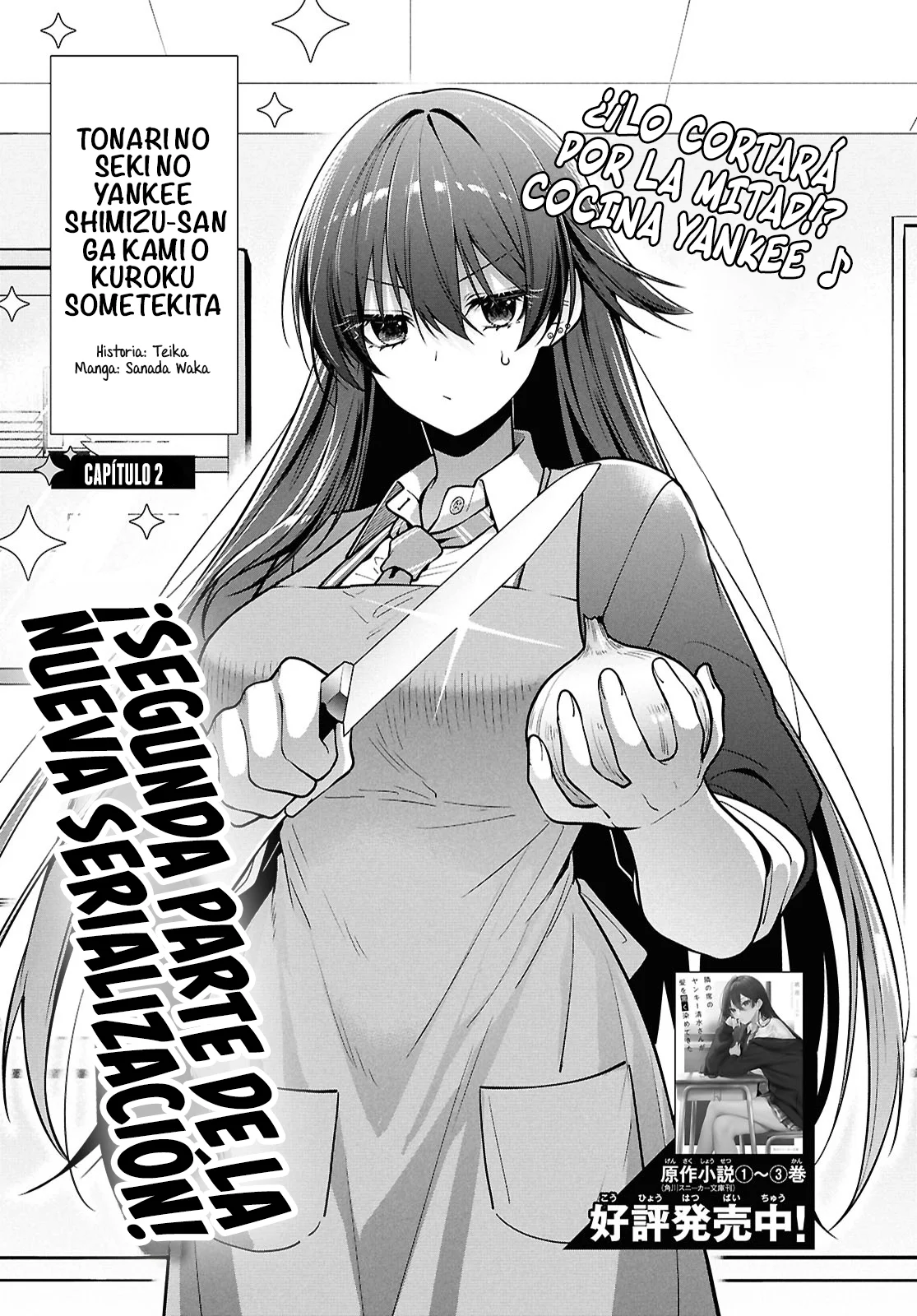 Tonari no Seki no Yankee Shimizu-san ga Kami o Kuroku Sometekita - Capítulo 2 - Página 3 - LectorTMOo