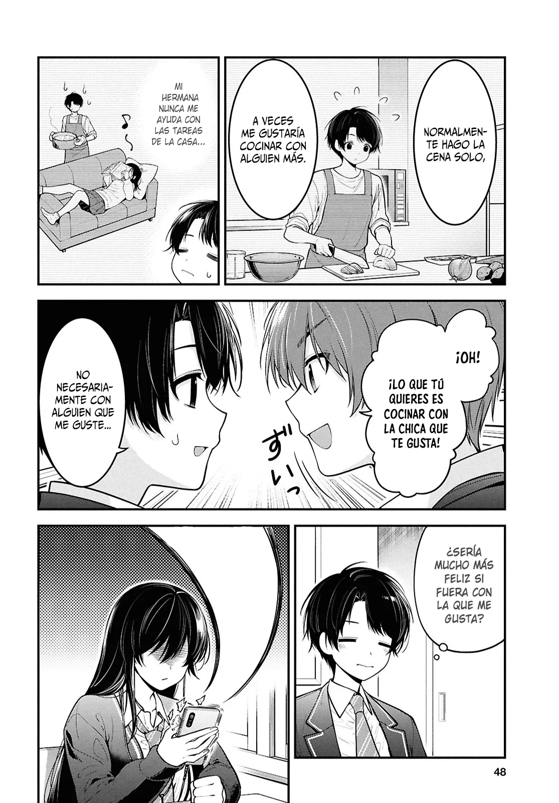 Tonari no Seki no Yankee Shimizu-san ga Kami o Kuroku Sometekita - Capítulo 2 - Página 5 - LectorTMOo