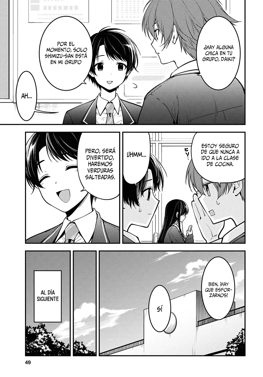 Tonari no Seki no Yankee Shimizu-san ga Kami o Kuroku Sometekita - Capítulo 2 - Página 6 - LectorTMOo