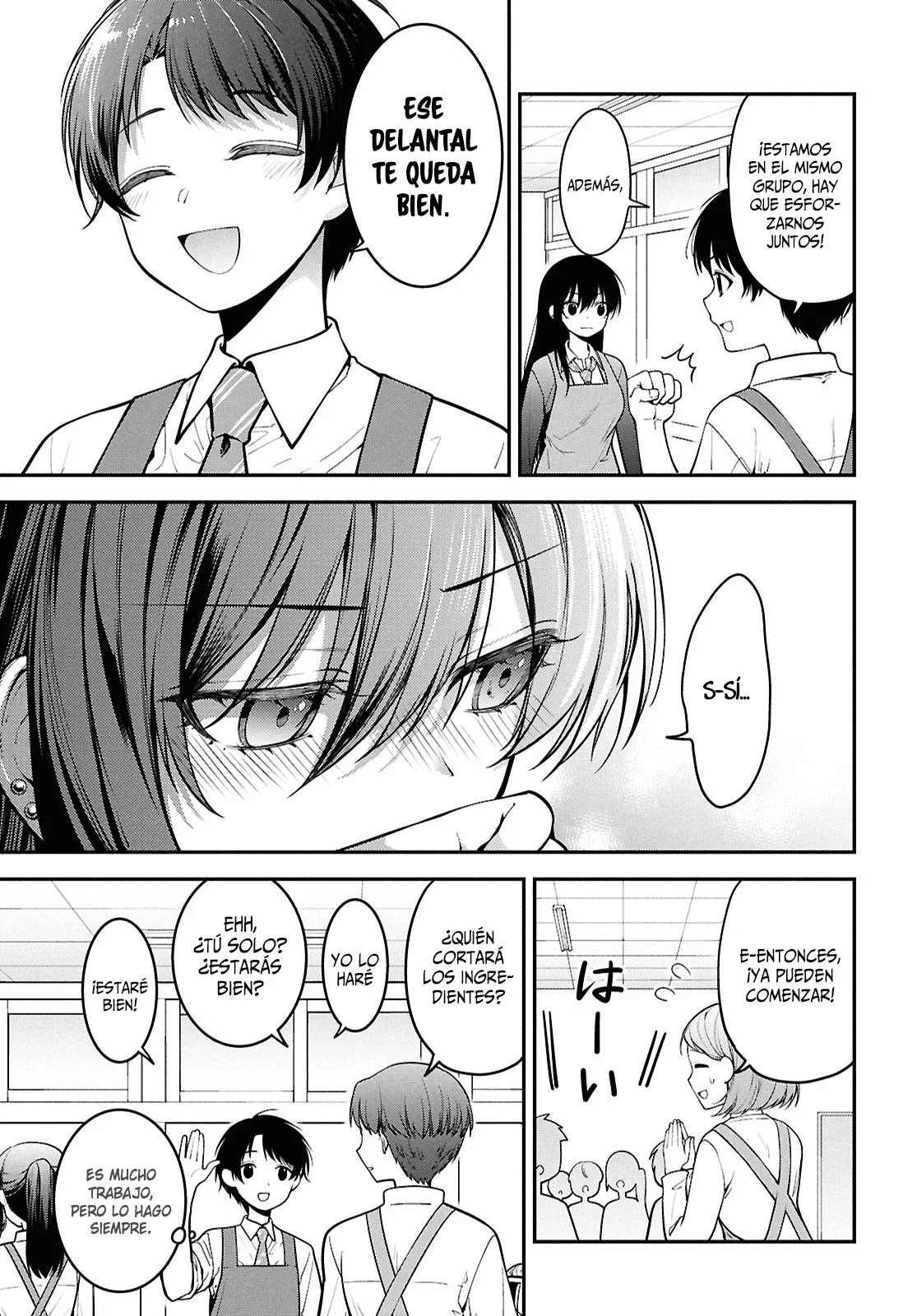 Tonari no Seki no Yankee Shimizu-san ga Kami o Kuroku Sometekita - Capítulo 2 - Página 8 - LectorTMOo