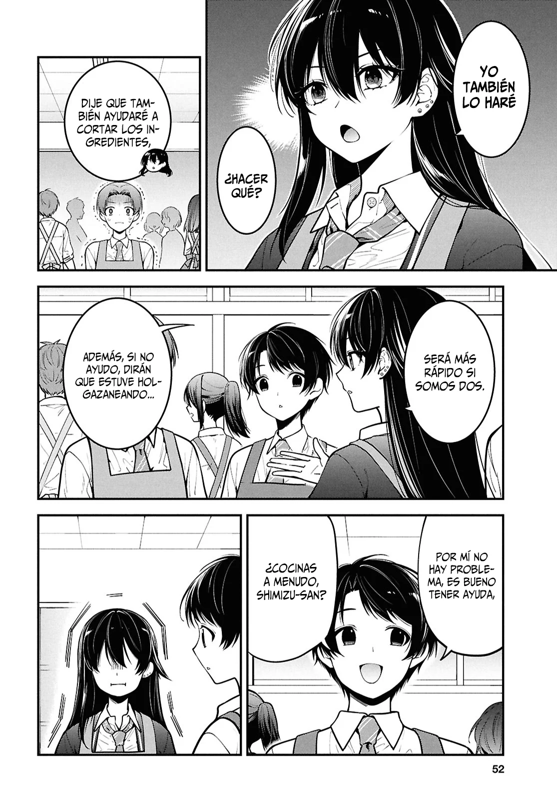 Tonari no Seki no Yankee Shimizu-san ga Kami o Kuroku Sometekita - Capítulo 2 - Página 9 - LectorTMOo