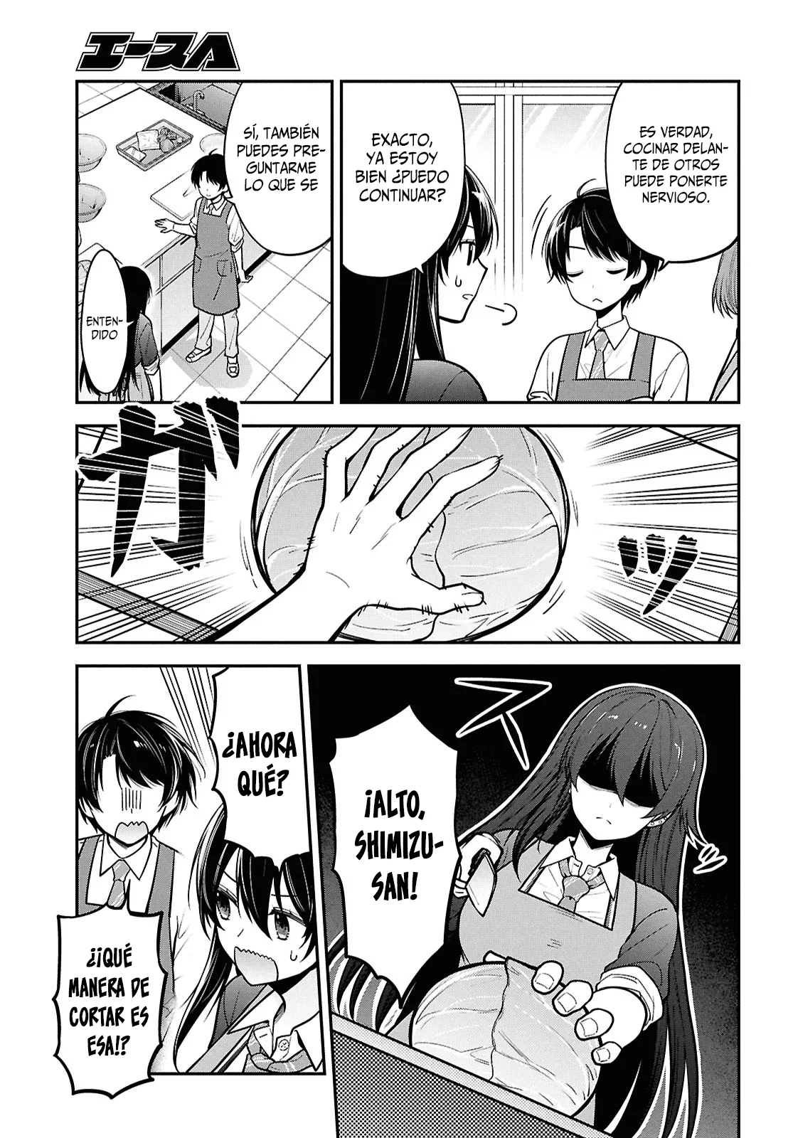 Tonari no Seki no Yankee Shimizu-san ga Kami o Kuroku Sometekita - Capítulo 2 - Página 14 - LectorTMOo
