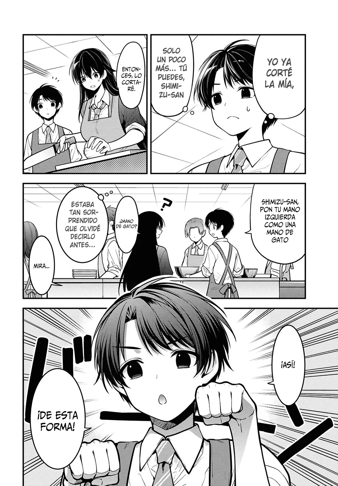 Tonari no Seki no Yankee Shimizu-san ga Kami o Kuroku Sometekita - Capítulo 2 - Página 17 - LectorTMOo