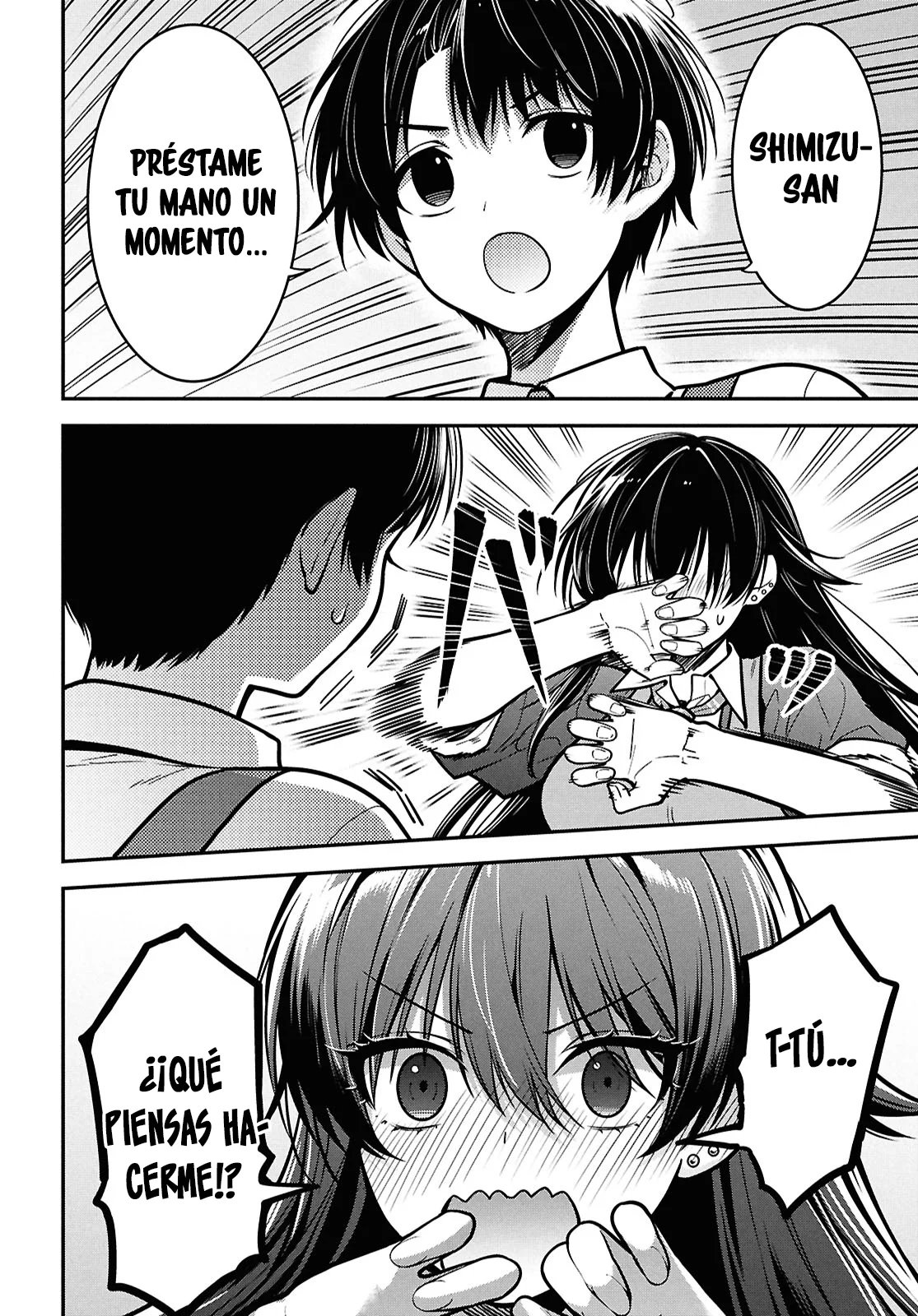 Tonari no Seki no Yankee Shimizu-san ga Kami o Kuroku Sometekita - Capítulo 2 - Página 21 - LectorTMOo