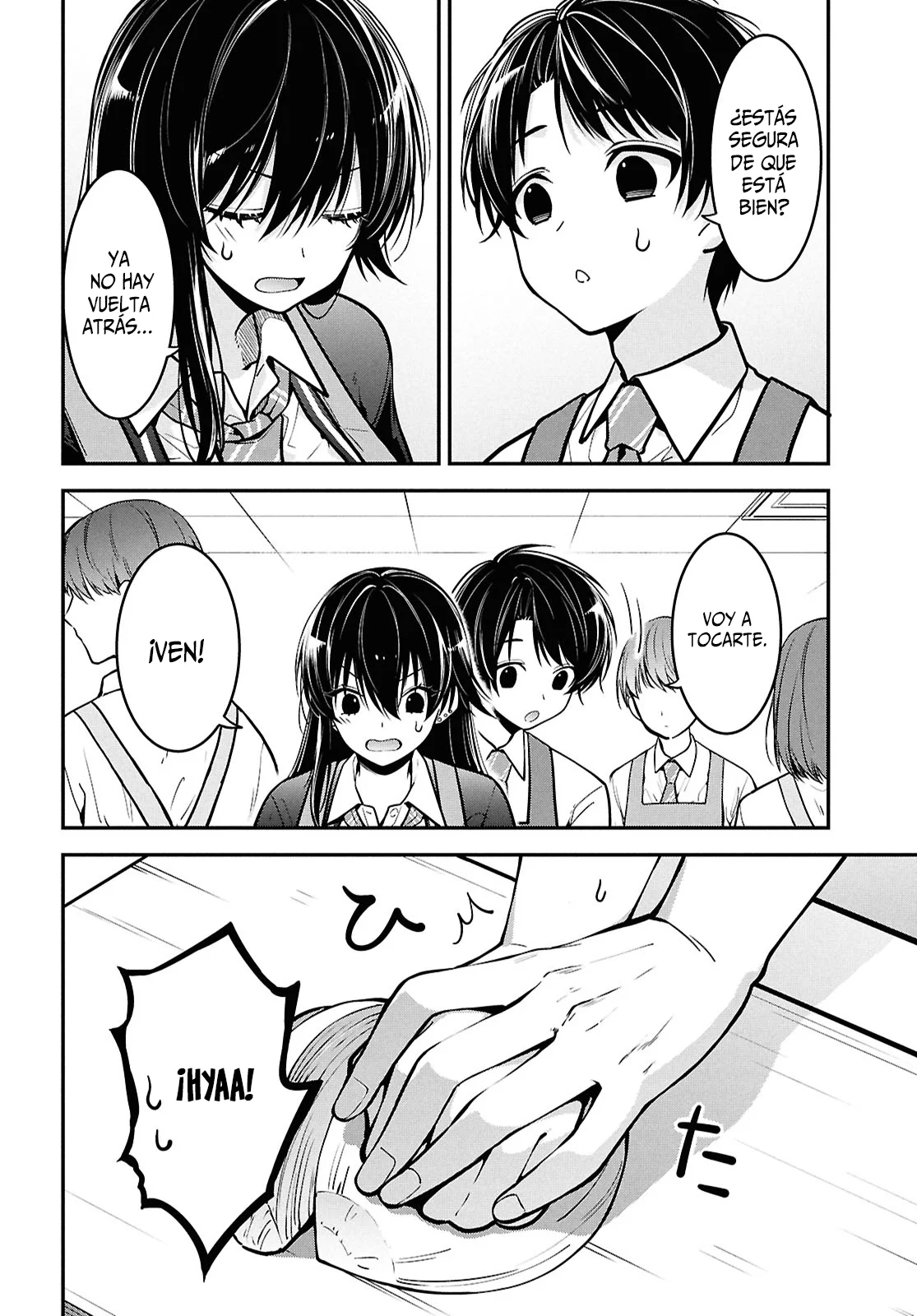 Tonari no Seki no Yankee Shimizu-san ga Kami o Kuroku Sometekita - Capítulo 2 - Página 23 - LectorTMOo