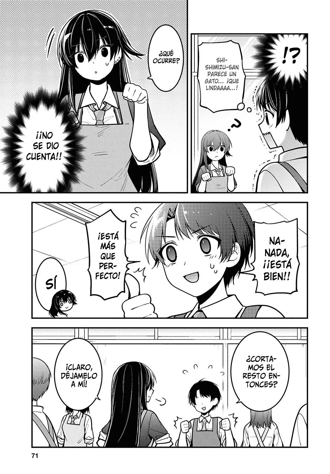 Tonari no Seki no Yankee Shimizu-san ga Kami o Kuroku Sometekita - Capítulo 2 - Página 28 - LectorTMOo