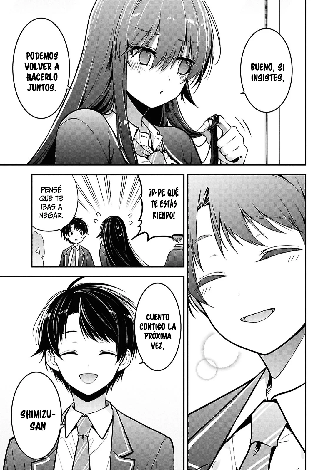 Tonari no Seki no Yankee Shimizu-san ga Kami o Kuroku Sometekita - Capítulo 2 - Página 34 - LectorTMOo