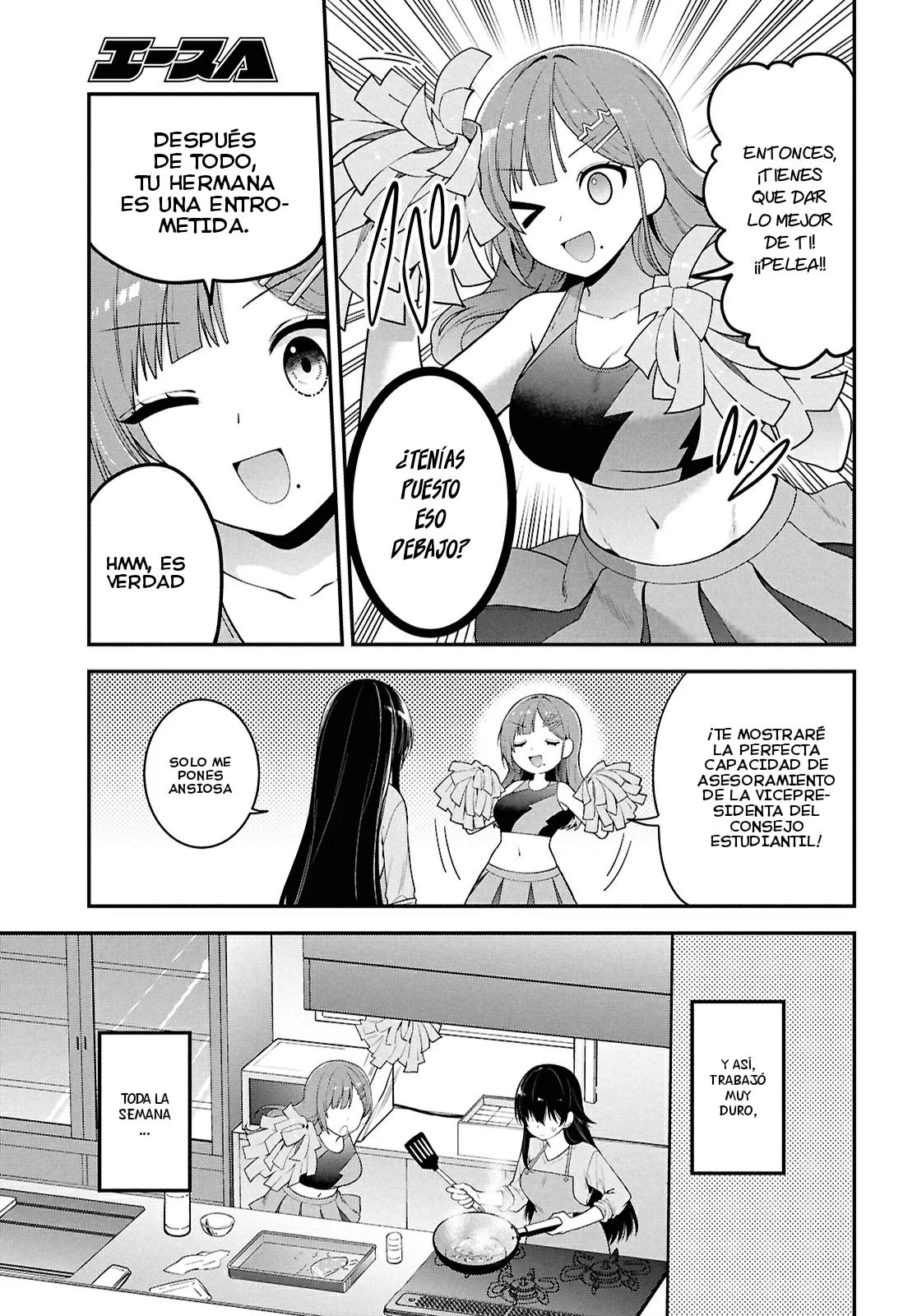 Tonari no Seki no Yankee Shimizu-san ga Kami o Kuroku Sometekita - Capítulo 3 - Página 15 - LectorTMOo