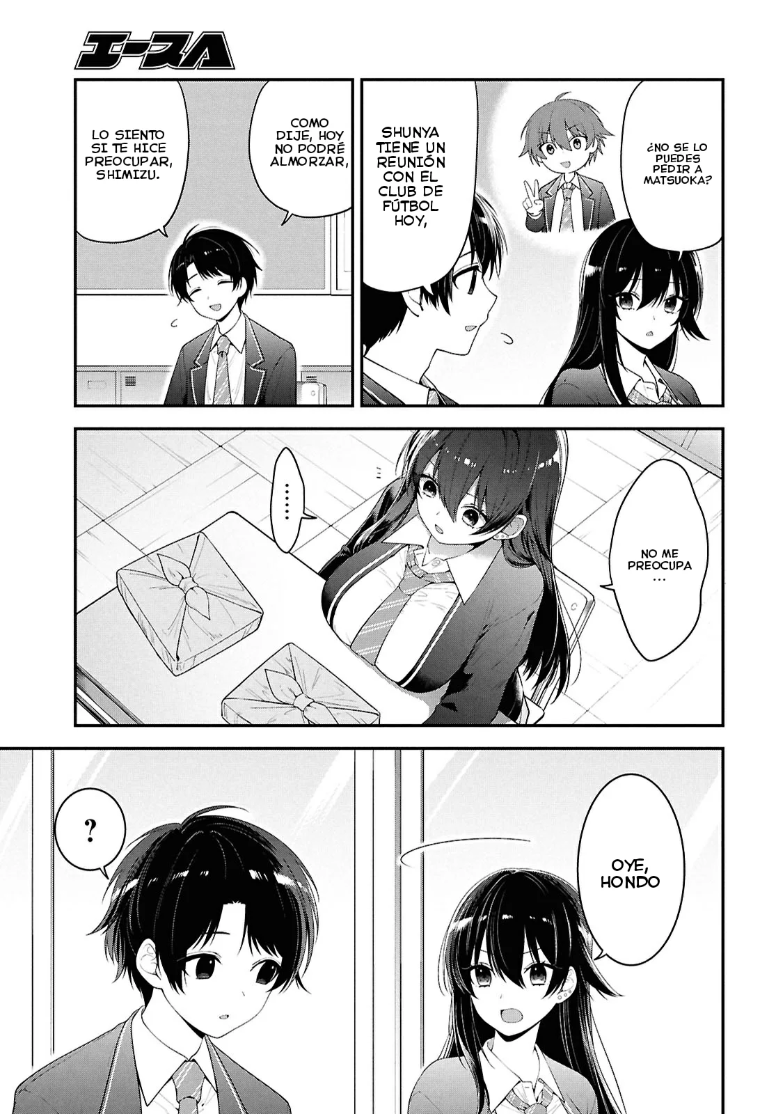 Tonari no Seki no Yankee Shimizu-san ga Kami o Kuroku Sometekita - Capítulo 3 - Página 18 - LectorTMOo