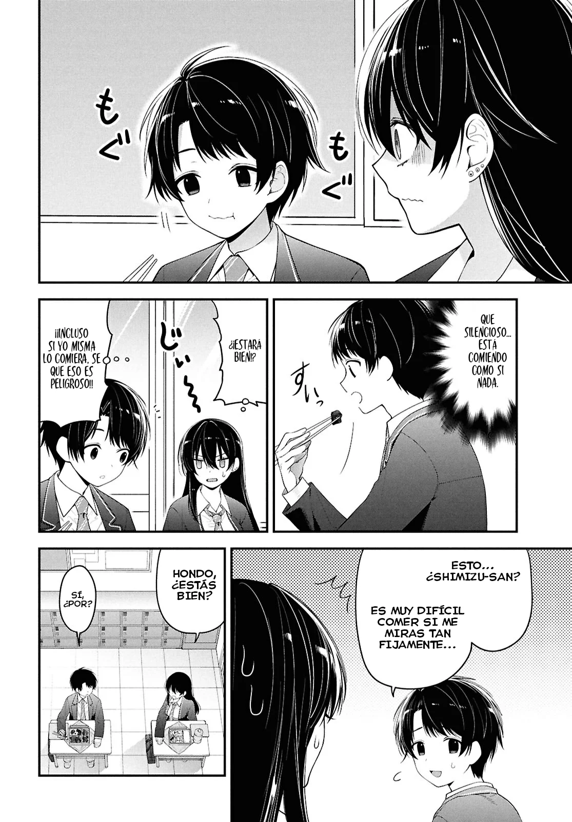 Tonari no Seki no Yankee Shimizu-san ga Kami o Kuroku Sometekita - Capítulo 3 - Página 23 - LectorTMOo