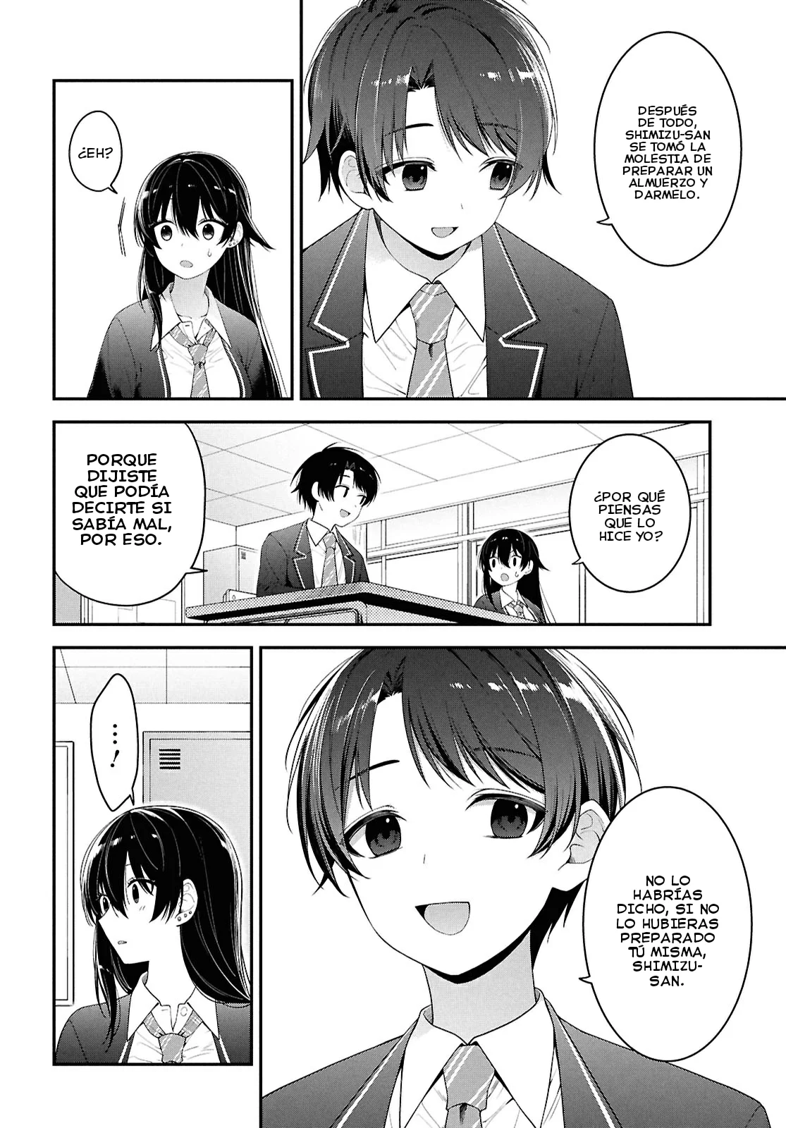 Tonari no Seki no Yankee Shimizu-san ga Kami o Kuroku Sometekita - Capítulo 3 - Página 25 - LectorTMOo