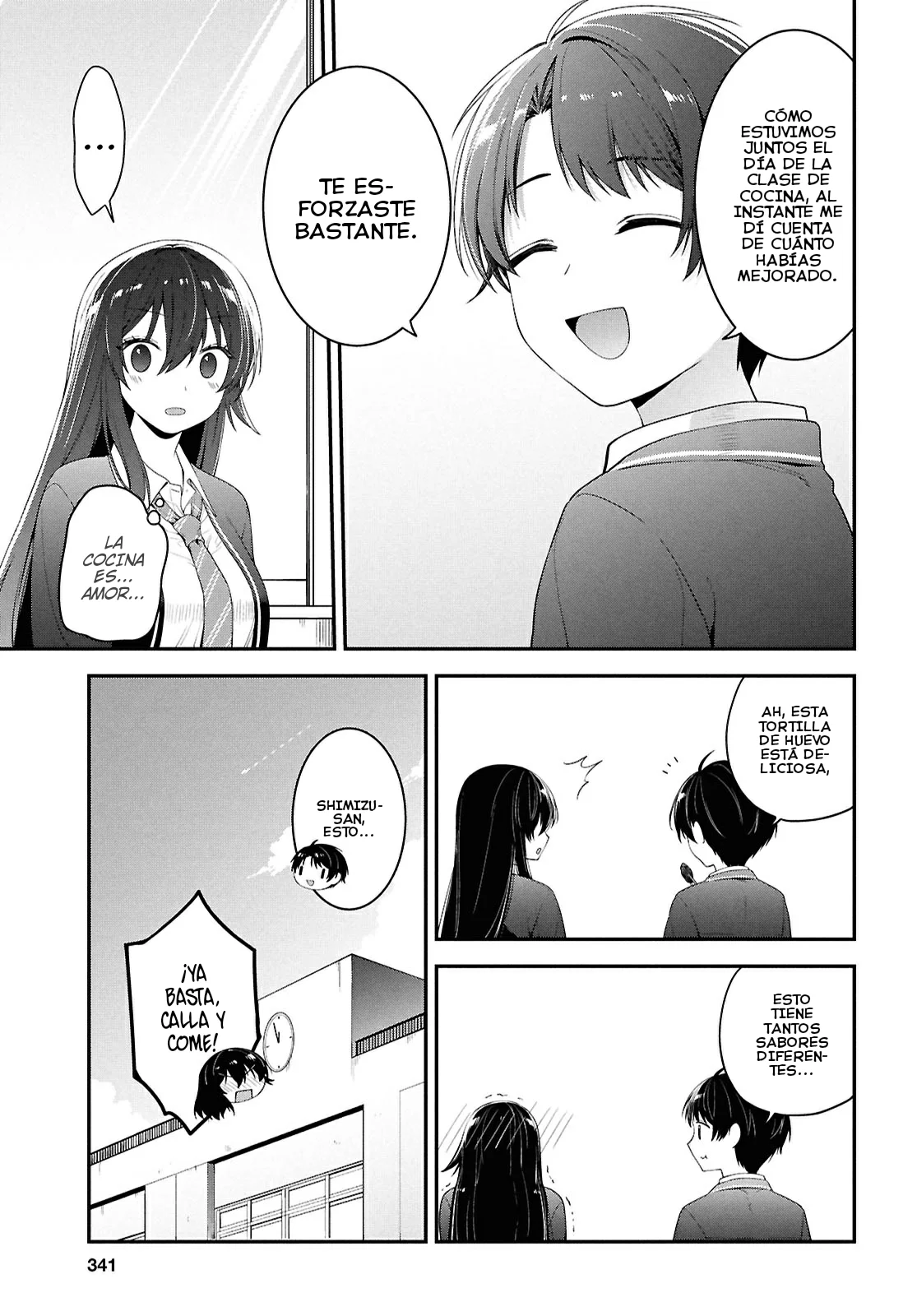 Tonari no Seki no Yankee Shimizu-san ga Kami o Kuroku Sometekita - Capítulo 3 - Página 28 - LectorTMOo