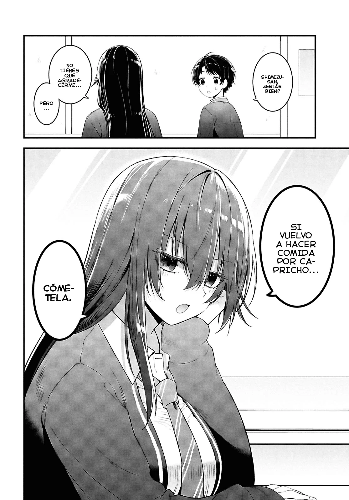 Tonari no Seki no Yankee Shimizu-san ga Kami o Kuroku Sometekita - Capítulo 3 - Página 32 - LectorTMOo