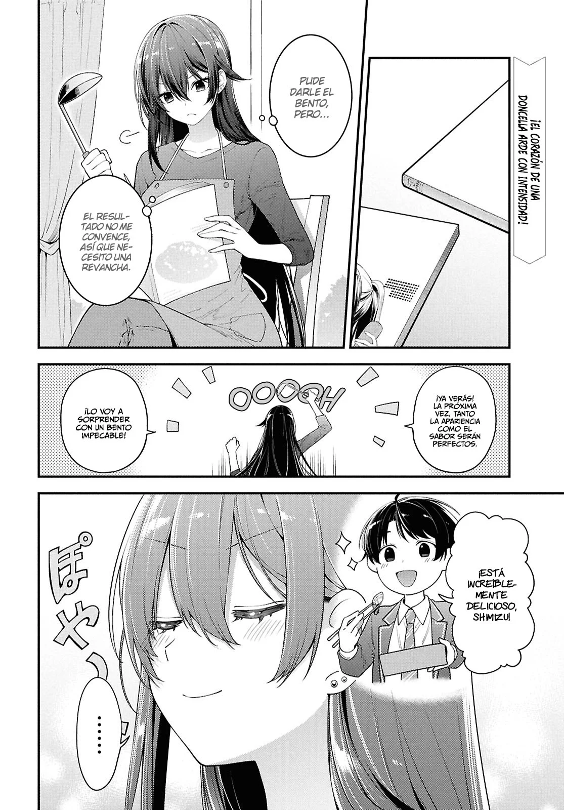 Tonari no Seki no Yankee Shimizu-san ga Kami o Kuroku Sometekita - Capítulo 4 - Página 4 - LectorTMOo