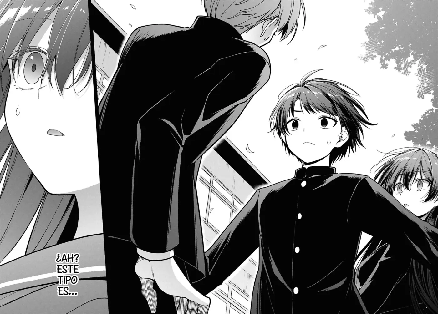 Tonari no Seki no Yankee Shimizu-san ga Kami o Kuroku Sometekita - Capítulo 4 - Página 14 - LectorTMOo