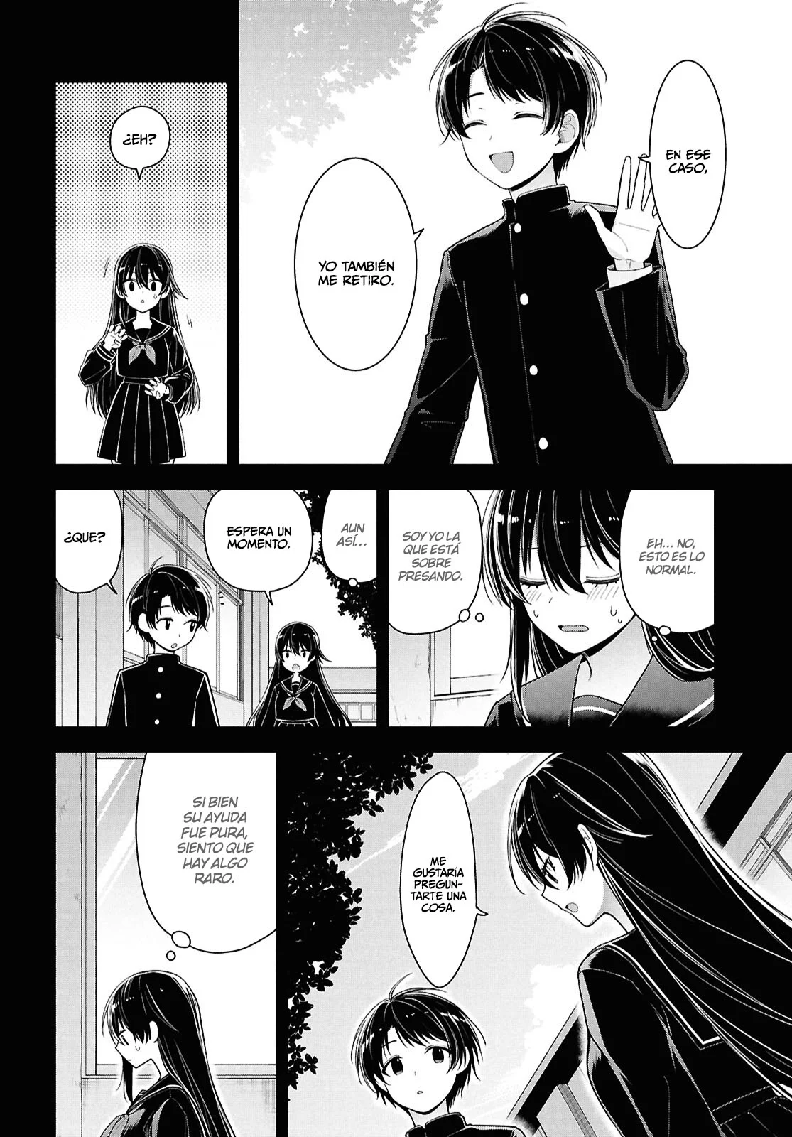 Tonari no Seki no Yankee Shimizu-san ga Kami o Kuroku Sometekita - Capítulo 4 - Página 19 - LectorTMOo