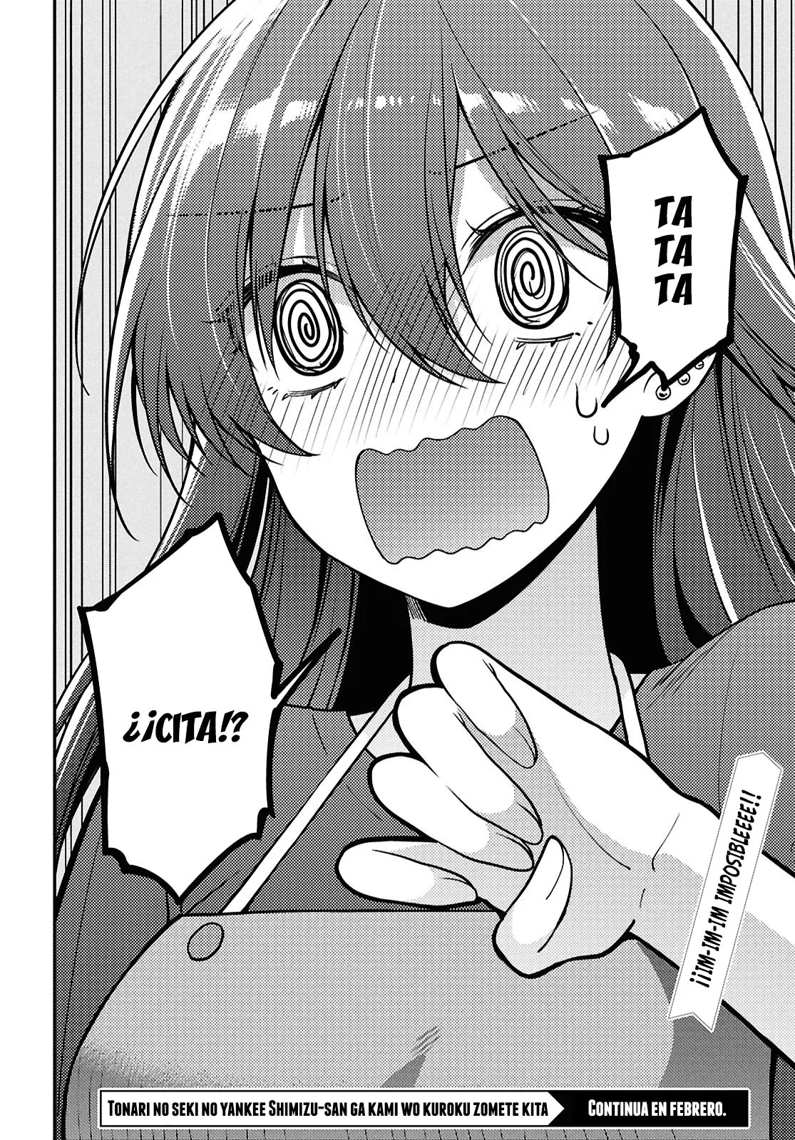 Tonari no Seki no Yankee Shimizu-san ga Kami o Kuroku Sometekita - Capítulo 4 - Página 32 - LectorTMOo