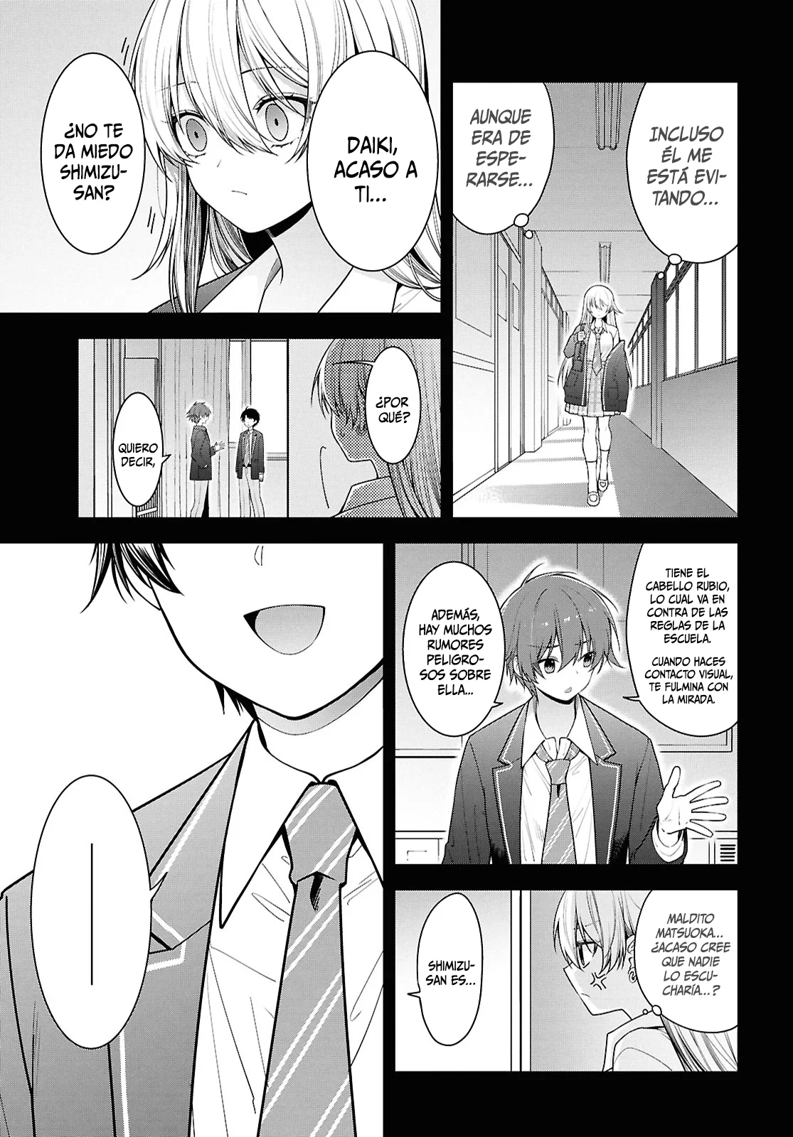 Tonari no Seki no Yankee Shimizu-san ga Kami o Kuroku Sometekita - Capítulo 5 - Página 4 - LectorTMOo