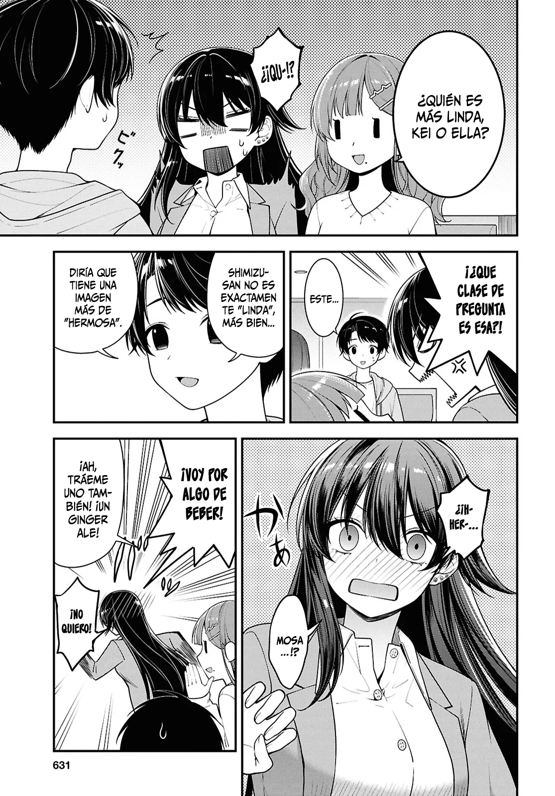 Tonari no Seki no Yankee Shimizu-san ga Kami o Kuroku Sometekita - Capítulo 5 - Página 16 - LectorTMOo