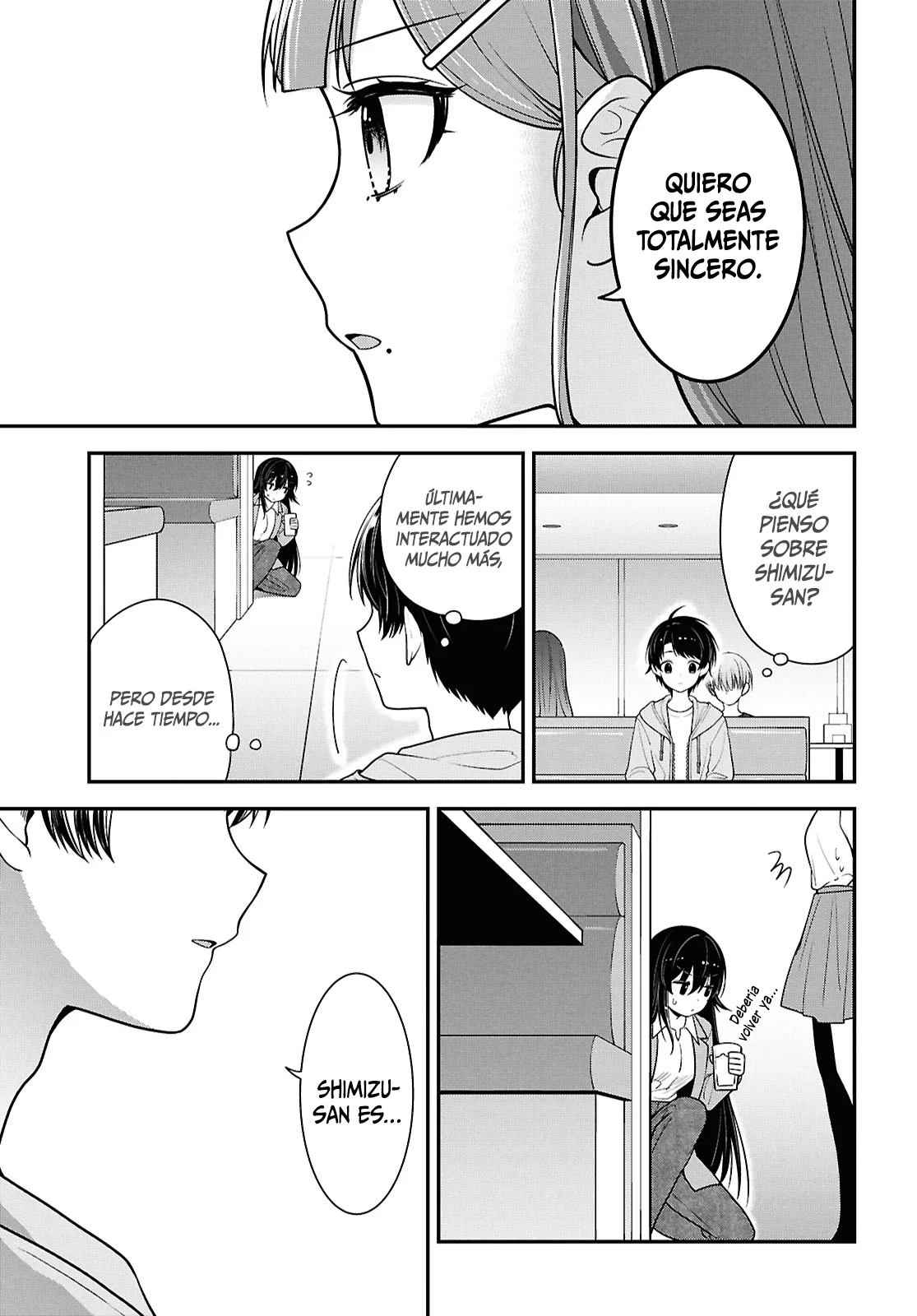 Tonari no Seki no Yankee Shimizu-san ga Kami o Kuroku Sometekita - Capítulo 5 - Página 22 - LectorTMOo