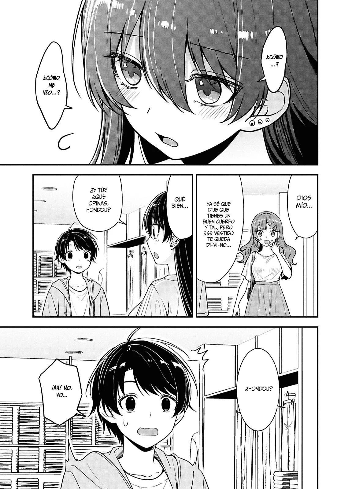 Tonari no Seki no Yankee Shimizu-san ga Kami o Kuroku Sometekita - Capítulo 6 - Página 17 - LectorTMOo