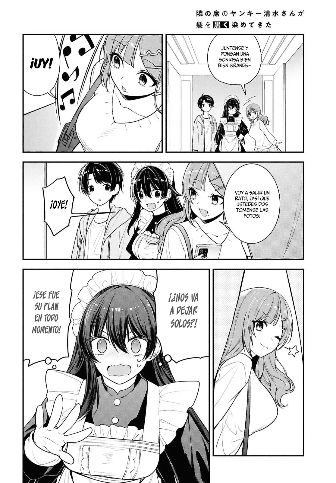 Tonari no Seki no Yankee Shimizu-san ga Kami o Kuroku Sometekita - Capítulo 7 - Página 24 - LectorTMOo