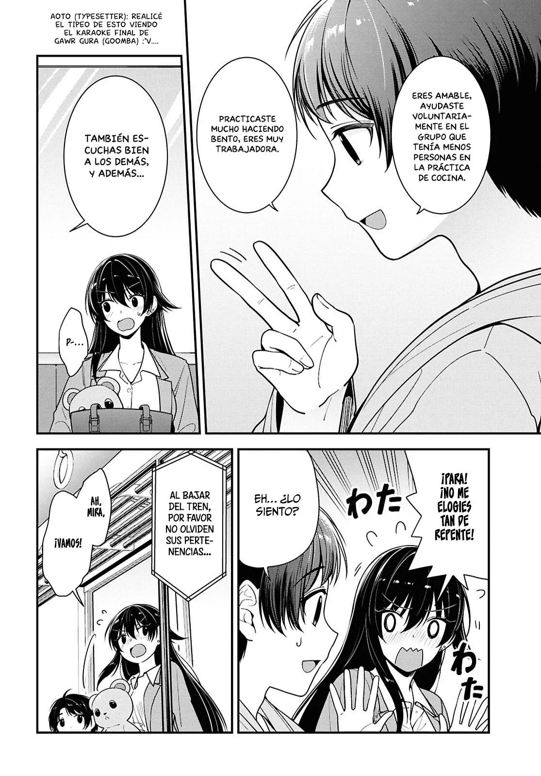 Tonari no Seki no Yankee Shimizu-san ga Kami o Kuroku Sometekita - Capítulo 8 - Página 7 - LectorTMOo