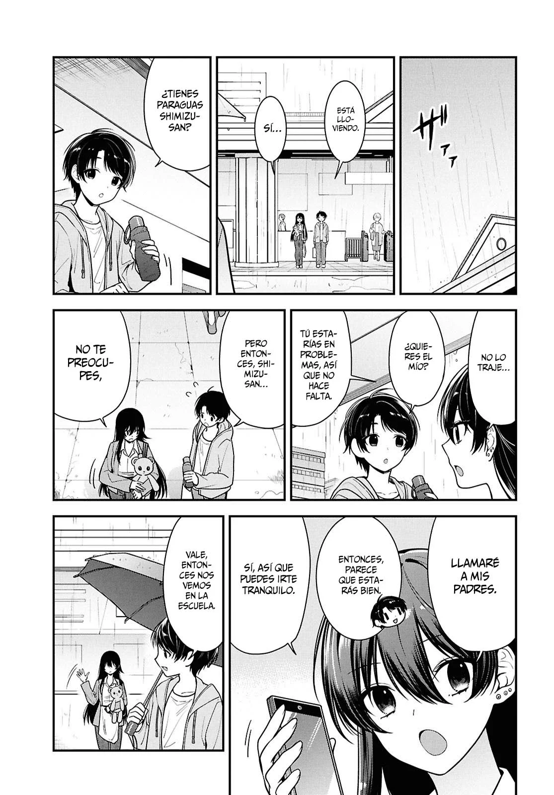 Tonari no Seki no Yankee Shimizu-san ga Kami o Kuroku Sometekita - Capítulo 8 - Página 8 - LectorTMOo