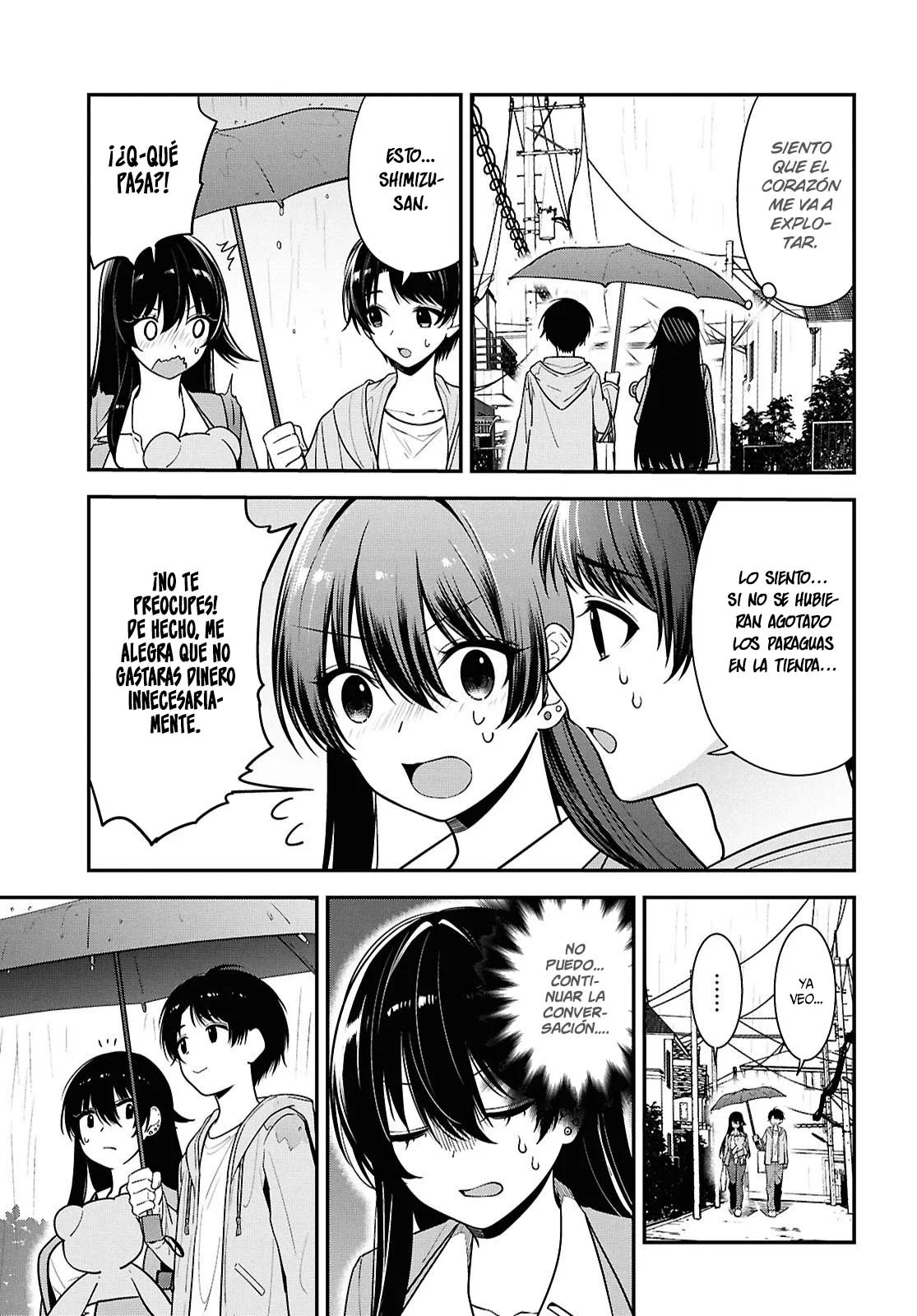 Tonari no Seki no Yankee Shimizu-san ga Kami o Kuroku Sometekita - Capítulo 8 - Página 14 - LectorTMOo