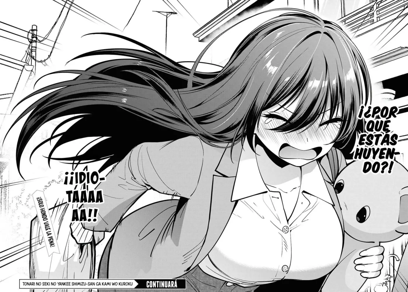 Tonari no Seki no Yankee Shimizu-san ga Kami o Kuroku Sometekita - Capítulo 8 - Página 32 - LectorTMOo