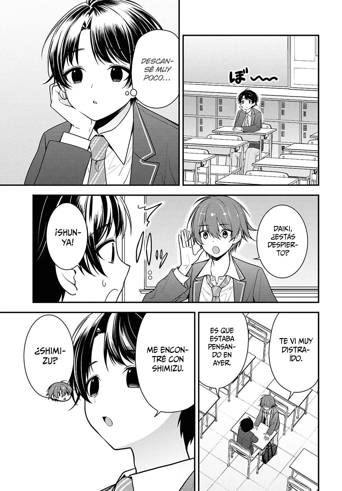 Tonari no Seki no Yankee Shimizu-san ga Kami o Kuroku Sometekita - Capítulo 9 - Página 6 - LectorTMOo