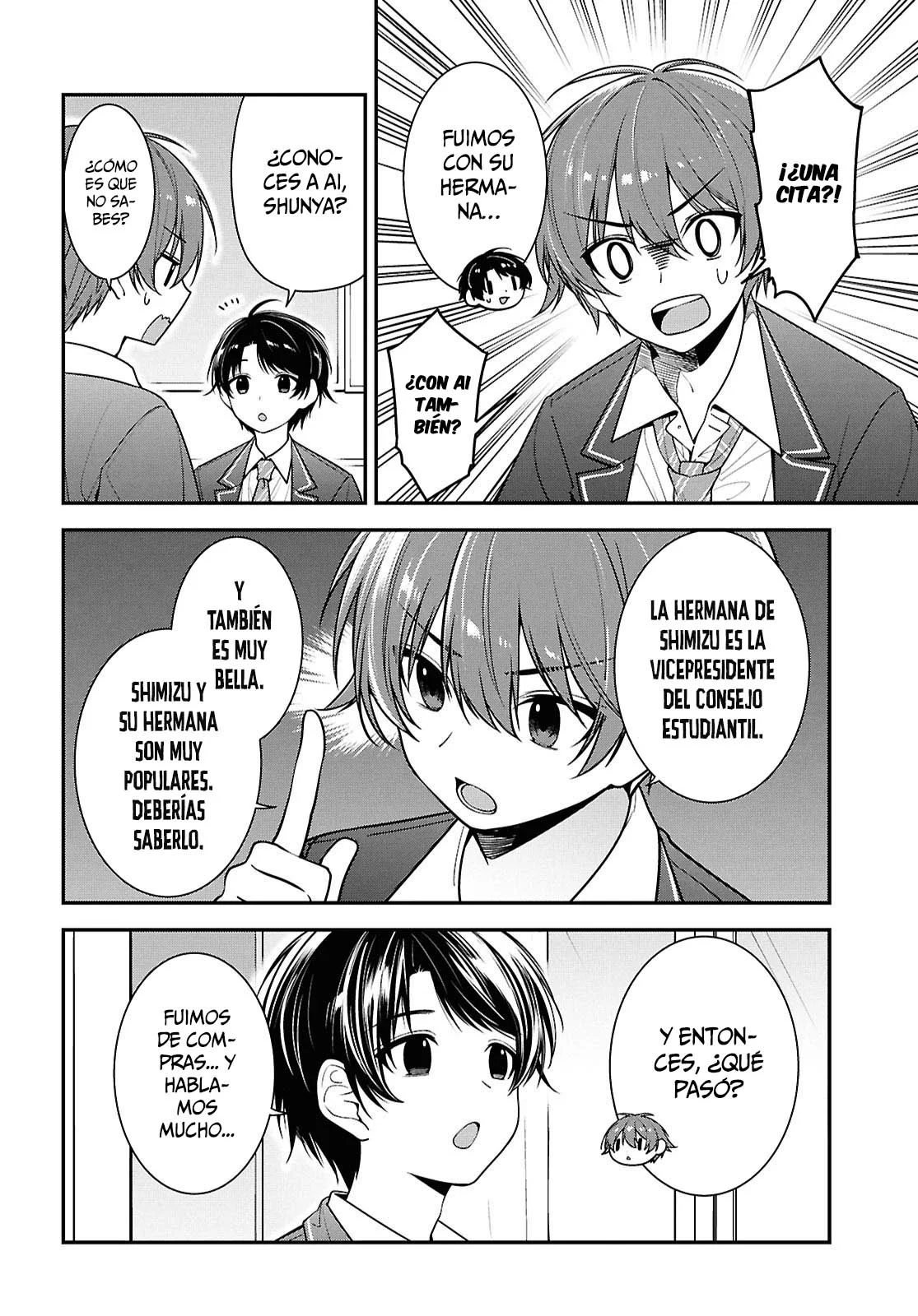Tonari no Seki no Yankee Shimizu-san ga Kami o Kuroku Sometekita - Capítulo 9 - Página 7 - LectorTMOo