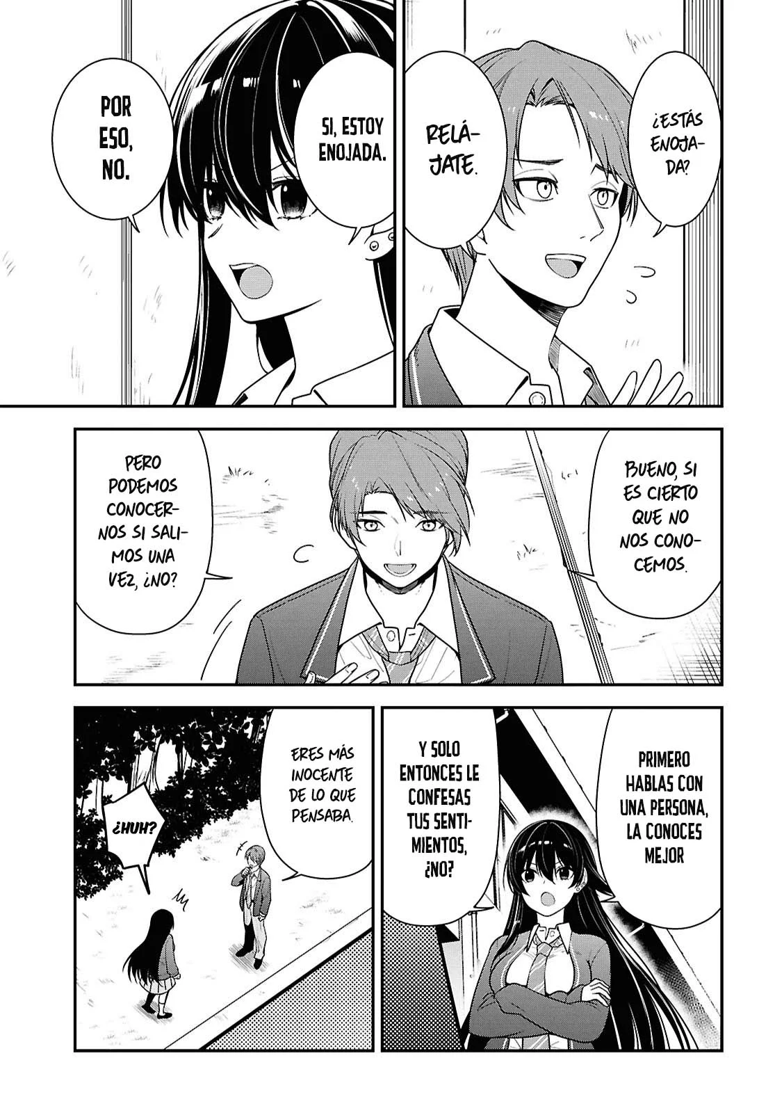 Tonari no Seki no Yankee Shimizu-san ga Kami o Kuroku Sometekita - Capítulo 9 - Página 14 - LectorTMOo