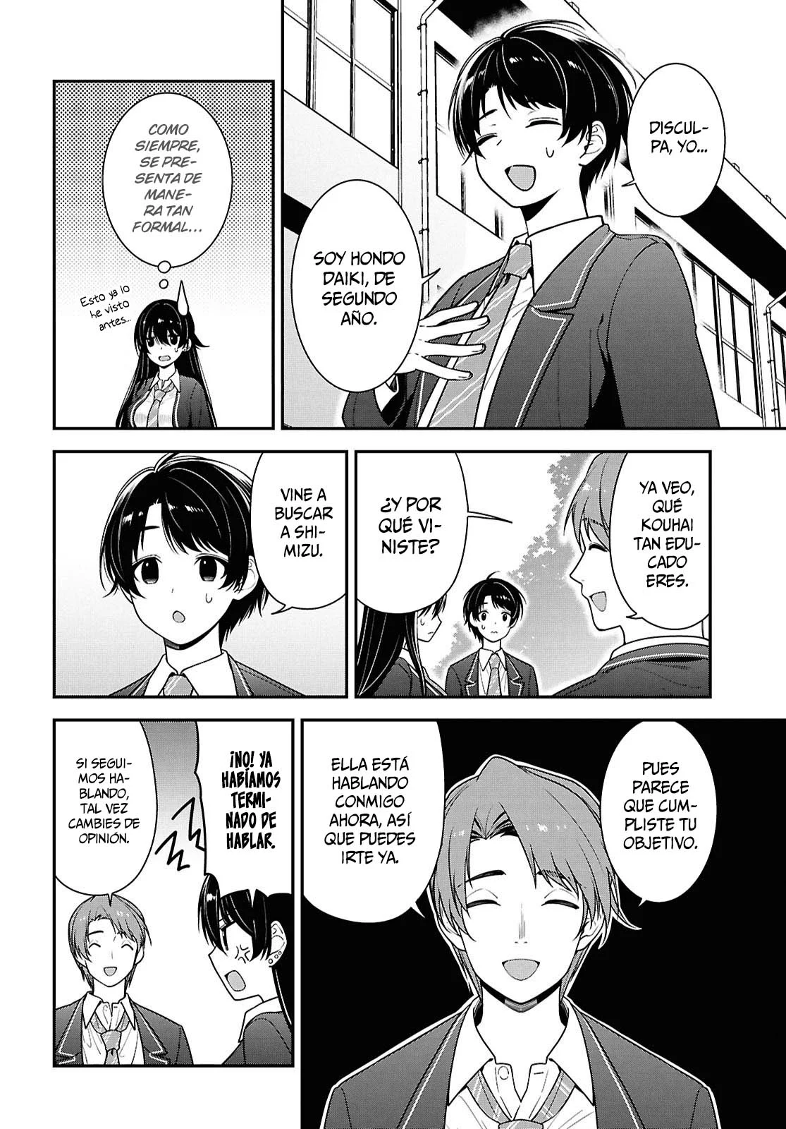 Tonari no Seki no Yankee Shimizu-san ga Kami o Kuroku Sometekita - Capítulo 9 - Página 20 - LectorTMOo