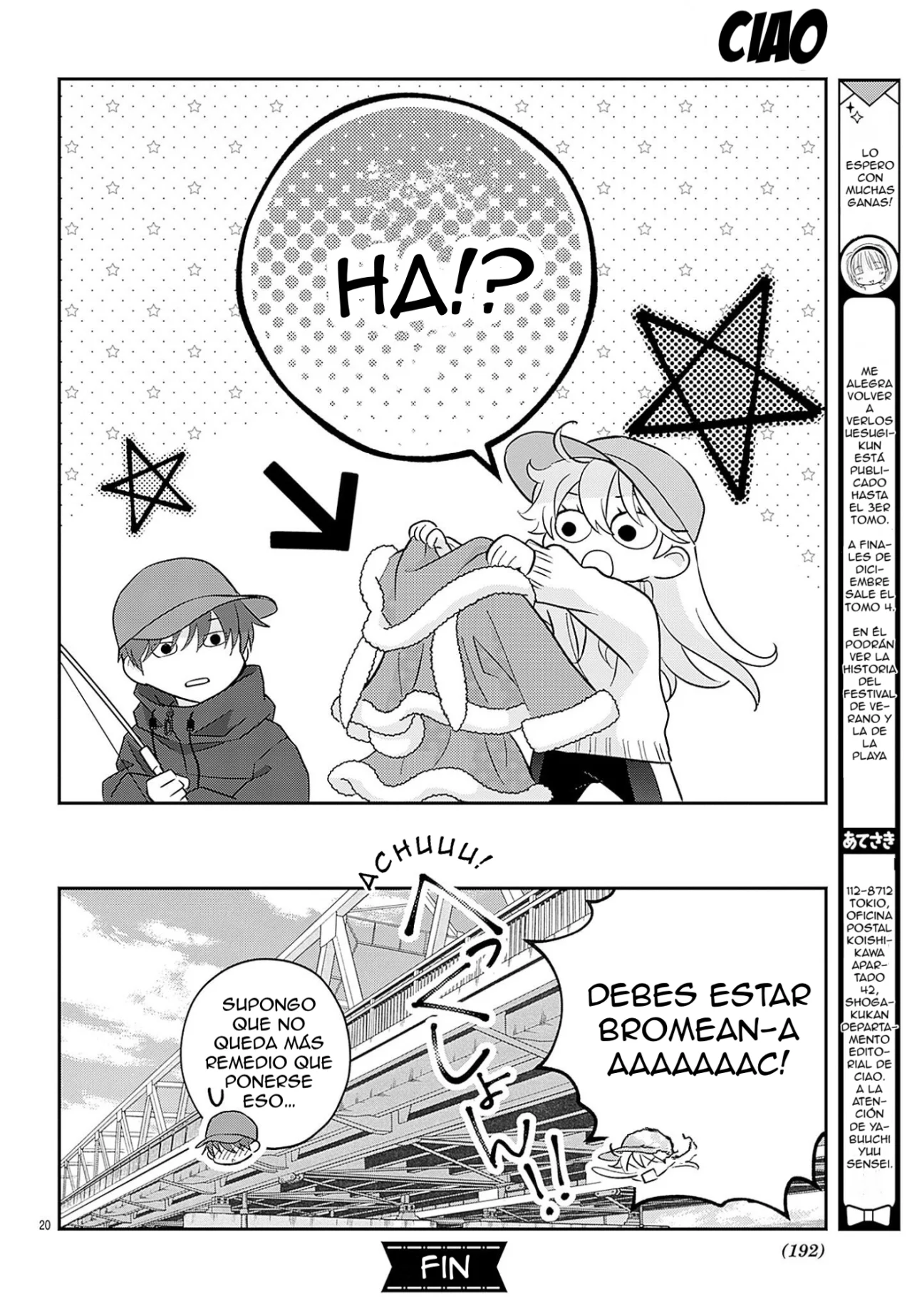 Uesugi-kun wa Onnanoko wo Yametai - Capítulo 26.6 - Página 22 - LectorTMOo