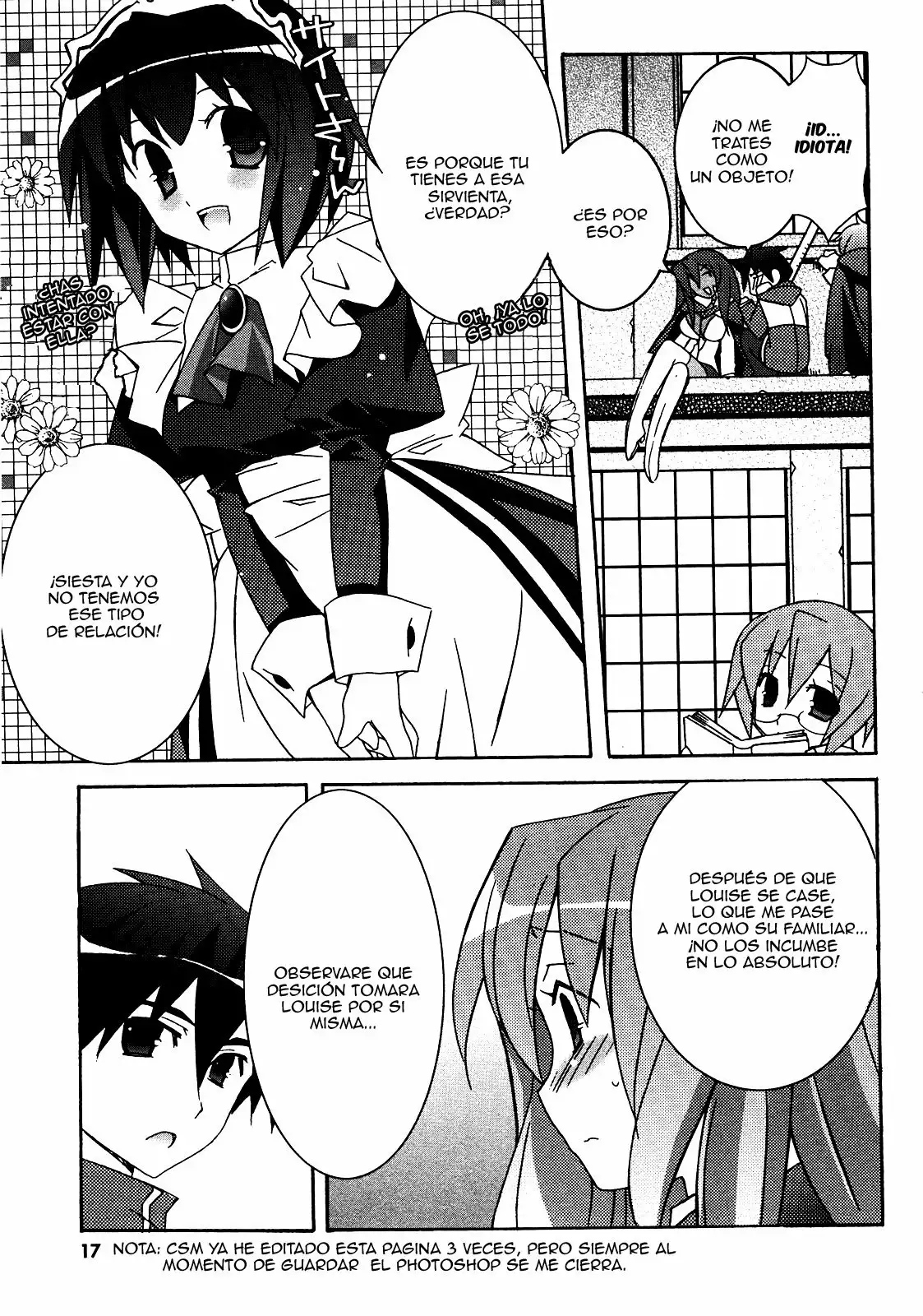 Zero no tsukaima capítulo 17 página 17