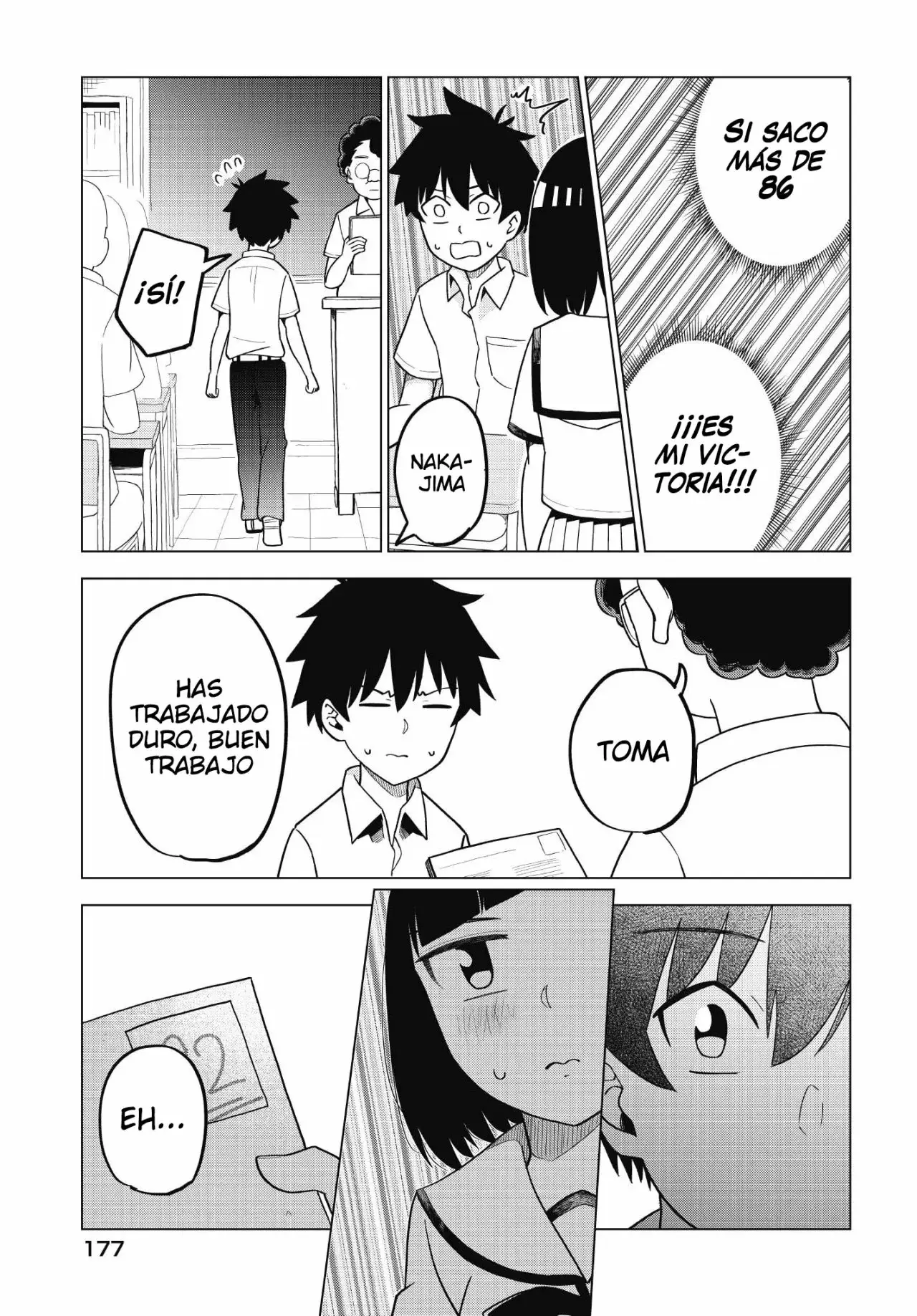 Classmate no Tanaka-san wa Sugoku Kowai capítulo 54 página 4
